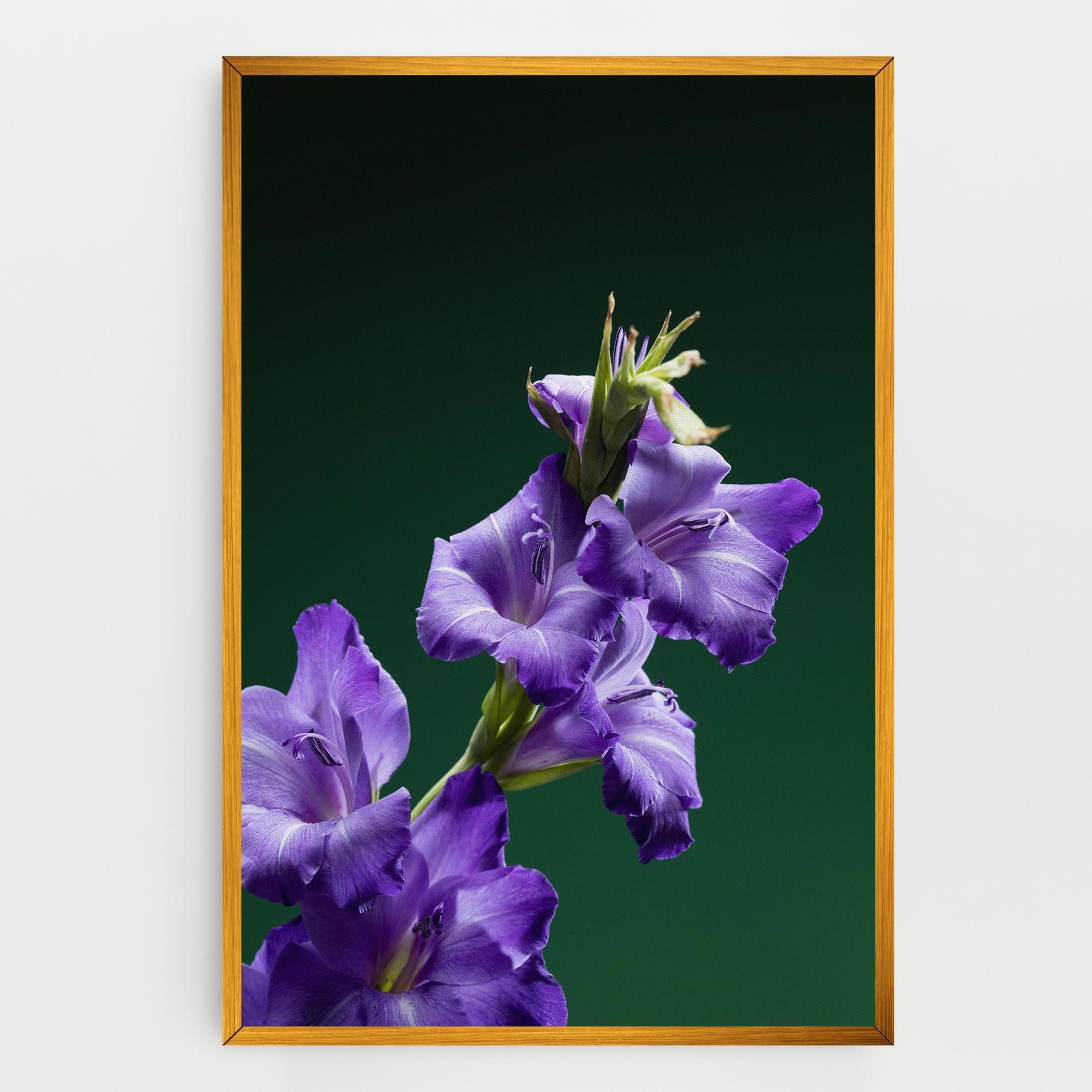 Vászonkép Iris On Green mockup 0