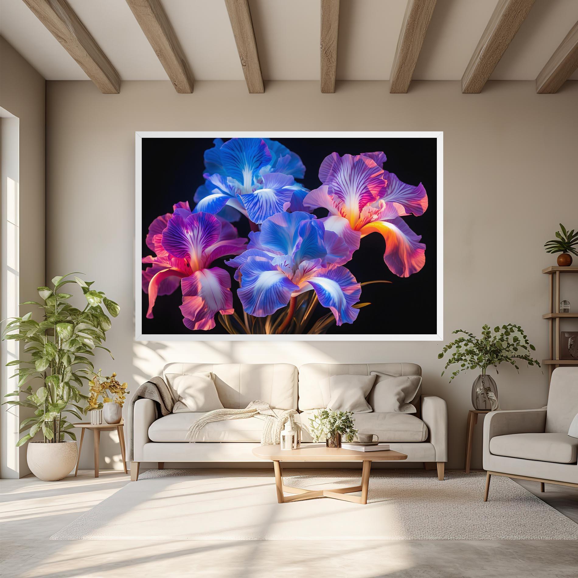 Vászonkép Blue Light Iris mockup 6