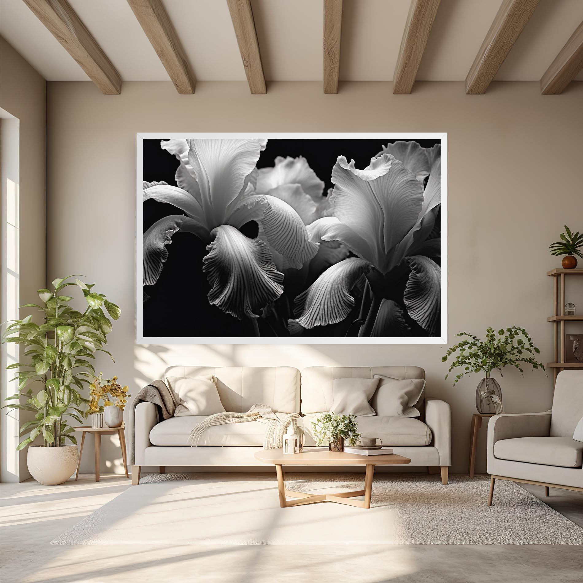 Vászonkép Grey Iris mockup 6