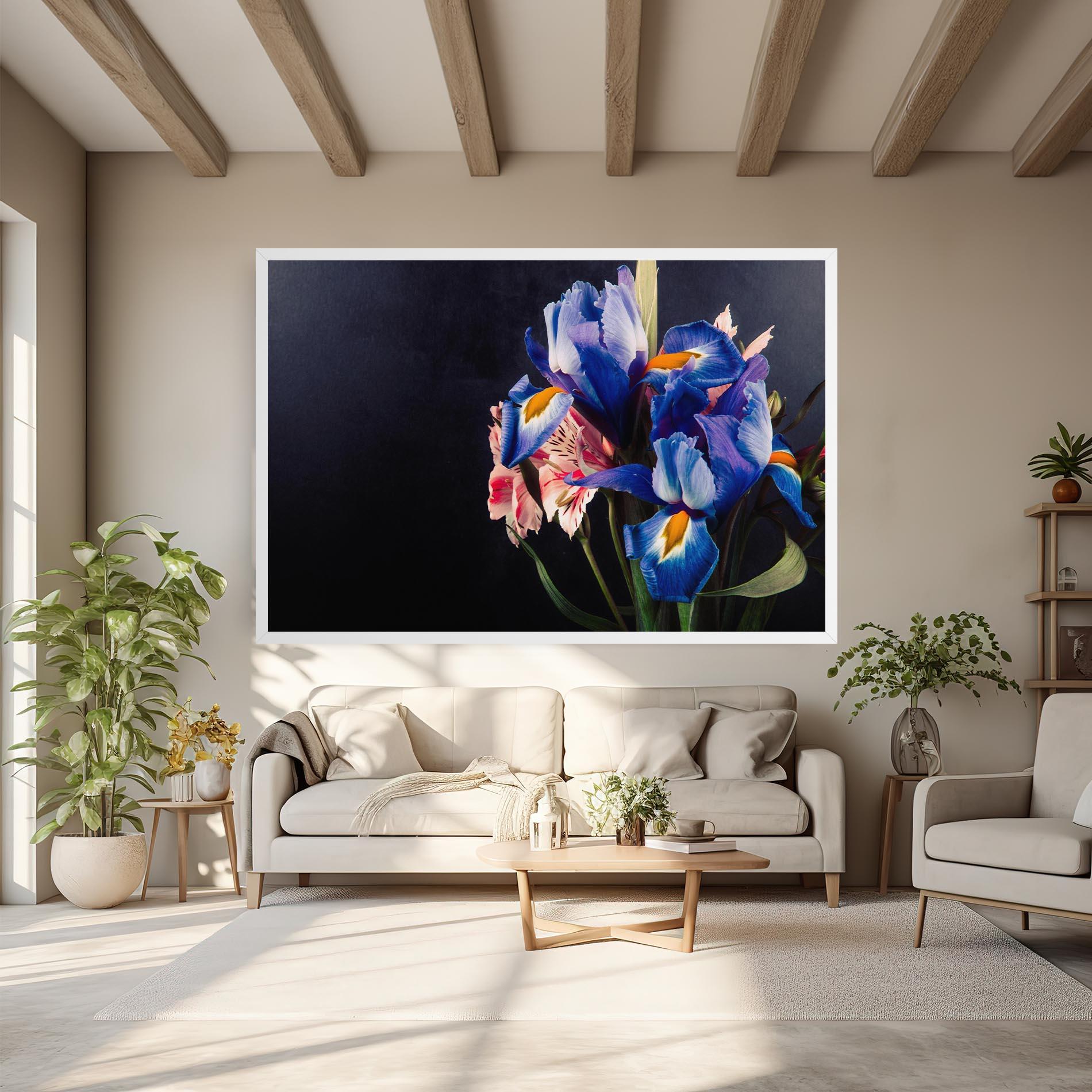 Vászonkép Iris Bouquet mockup 6