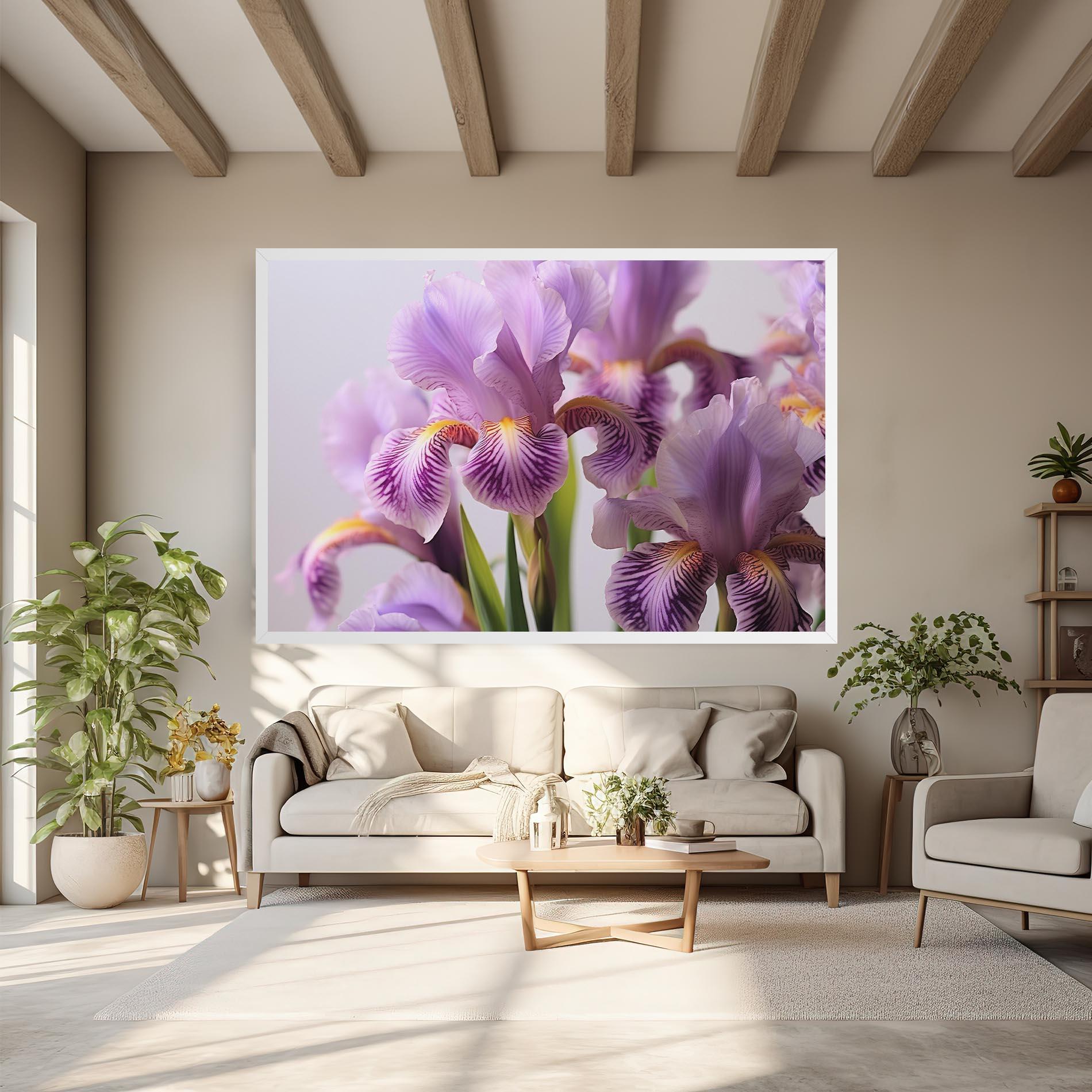 Vászonkép Iris In Vase mockup 6