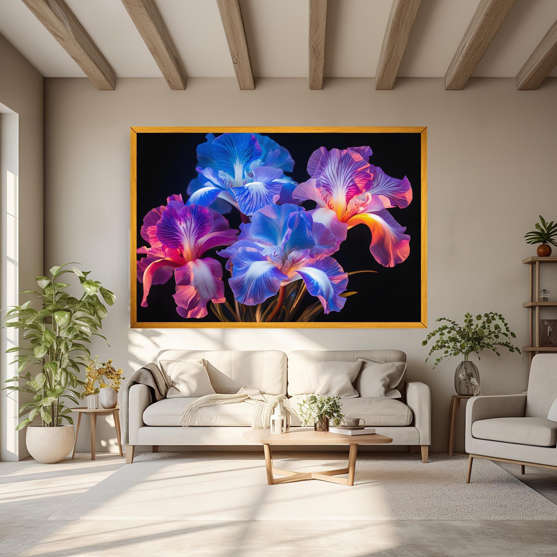 Vászonkép Blue Light Iris mockup 6