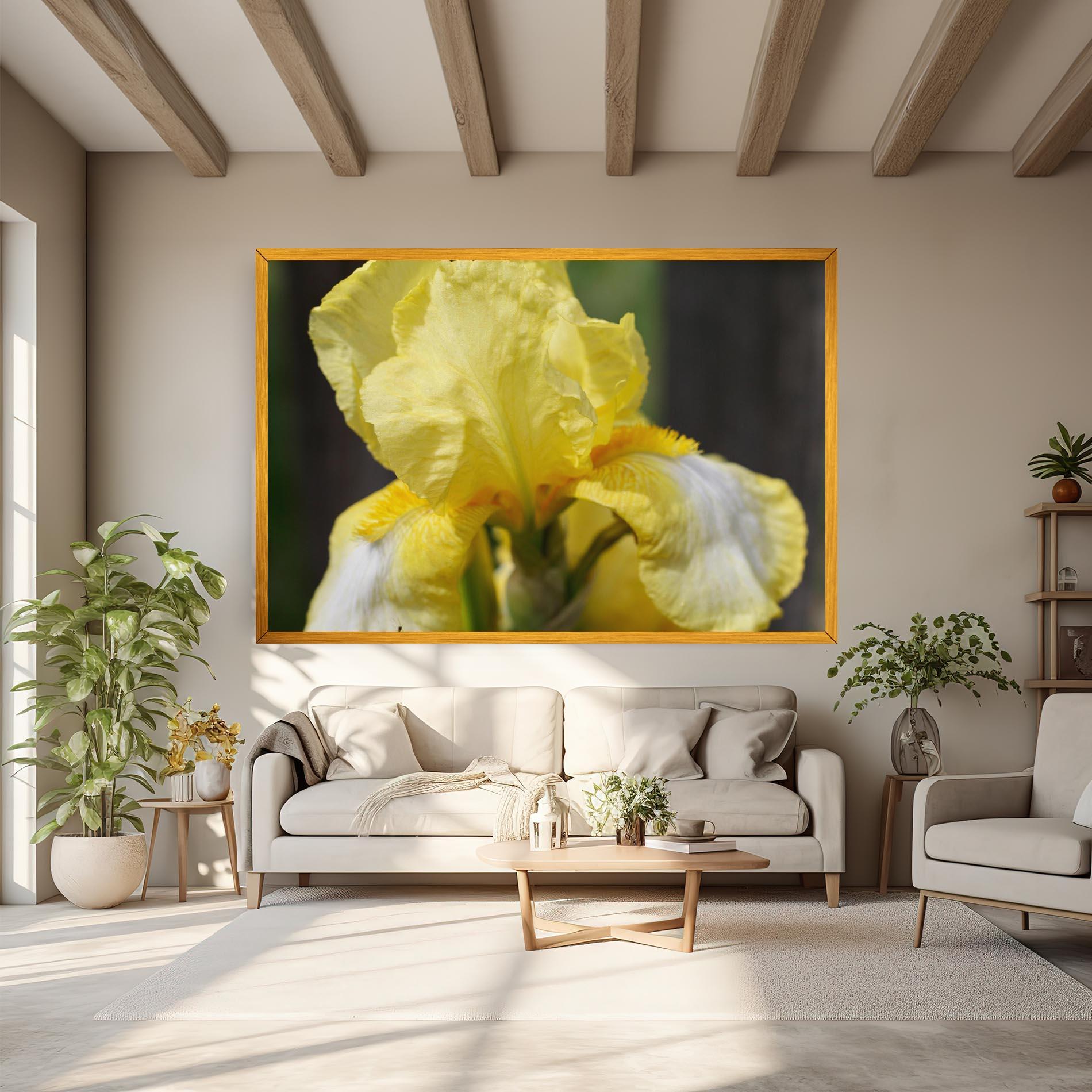 Vászonkép Garden Yellow Iris mockup 6