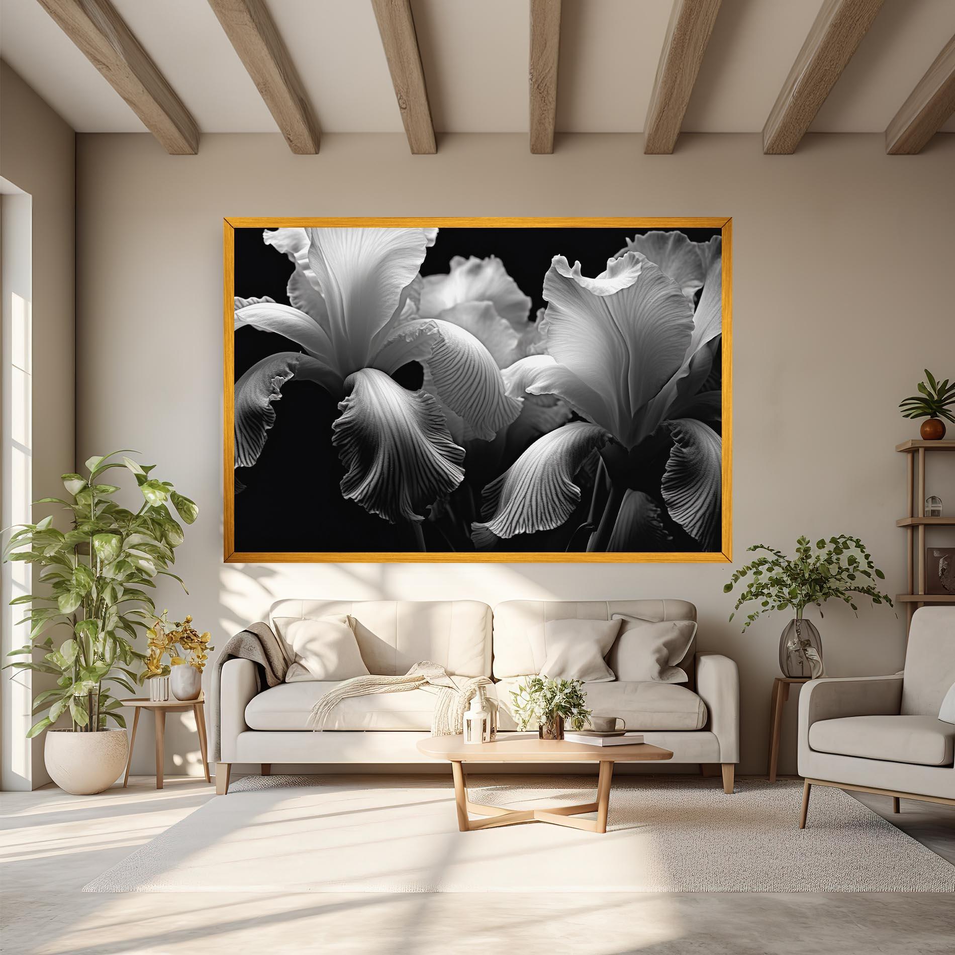 Vászonkép Grey Iris mockup 6