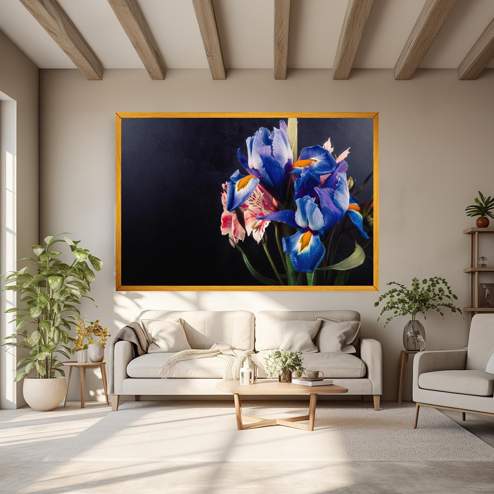 Vászonkép Iris Bouquet mockup 6