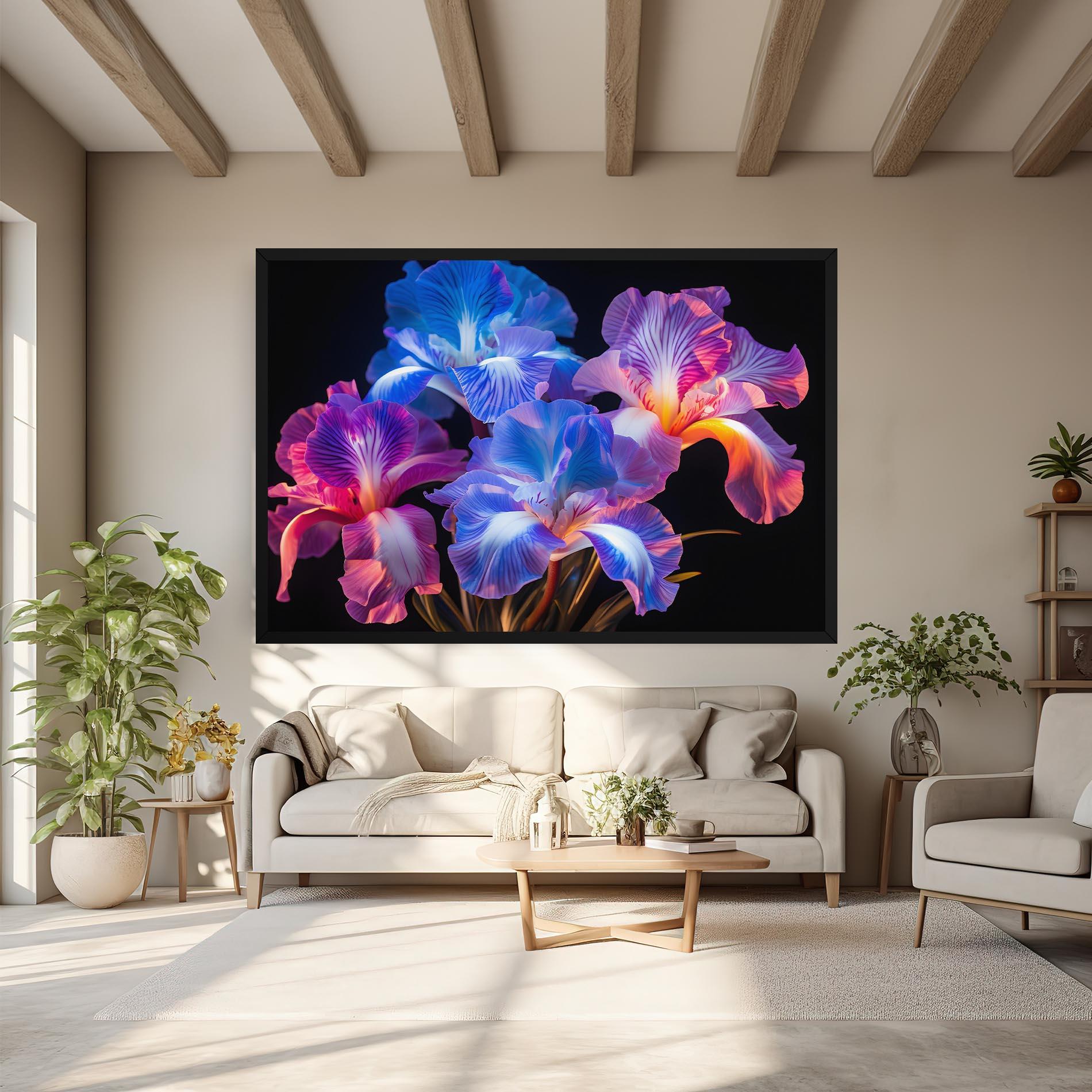 Vászonkép Blue Light Iris mockup 6