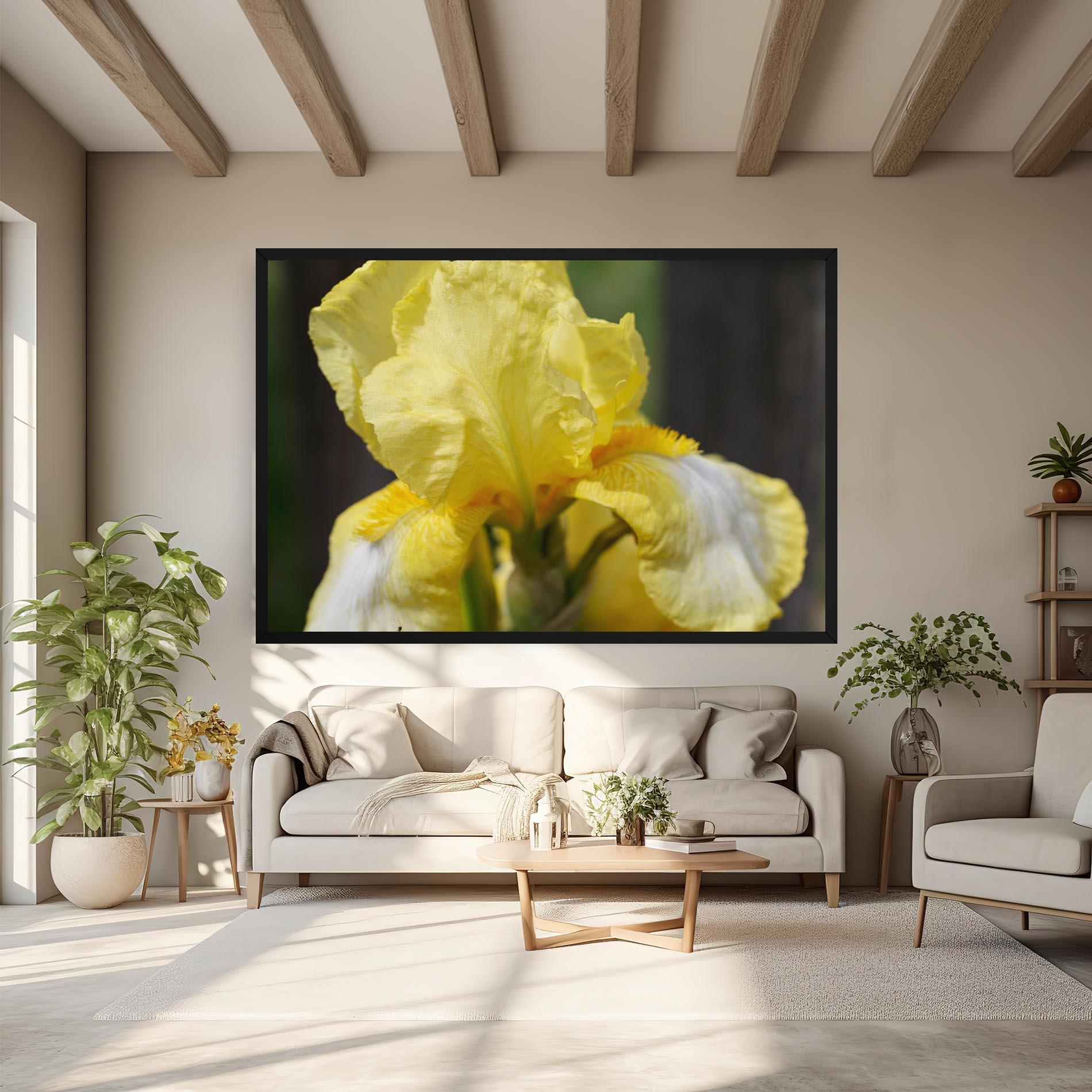 Vászonkép Garden Yellow Iris mockup 6
