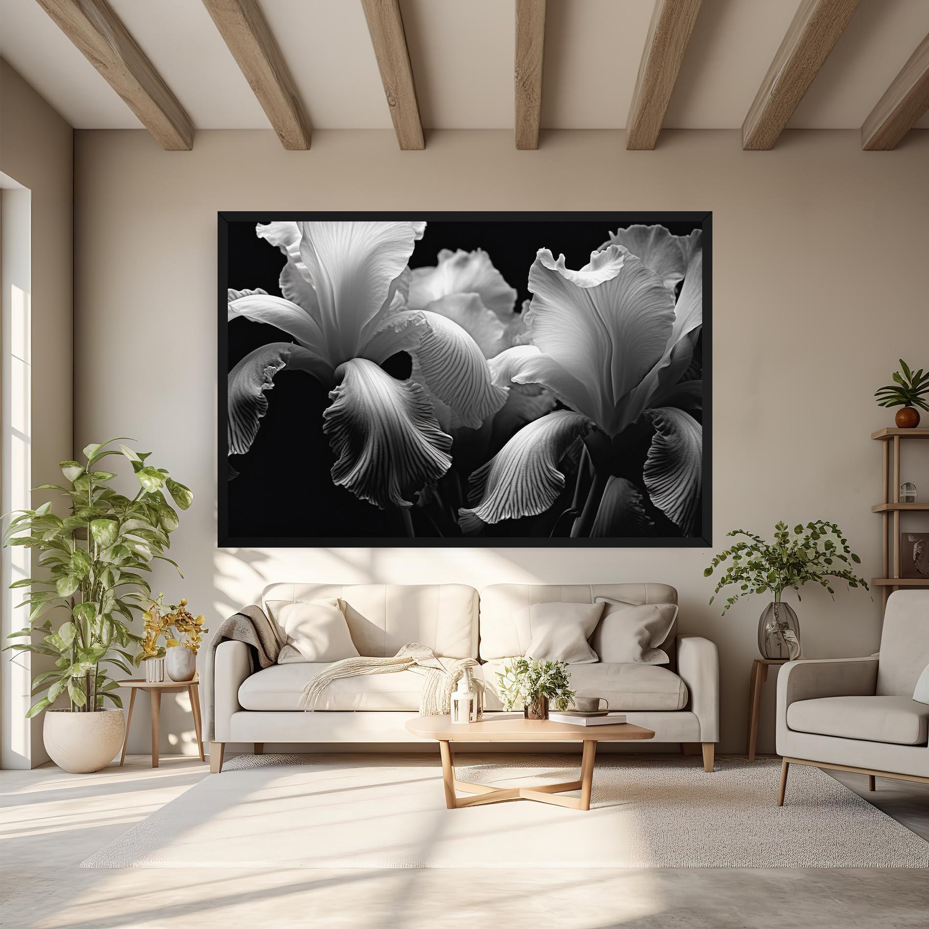 Vászonkép Grey Iris mockup 6