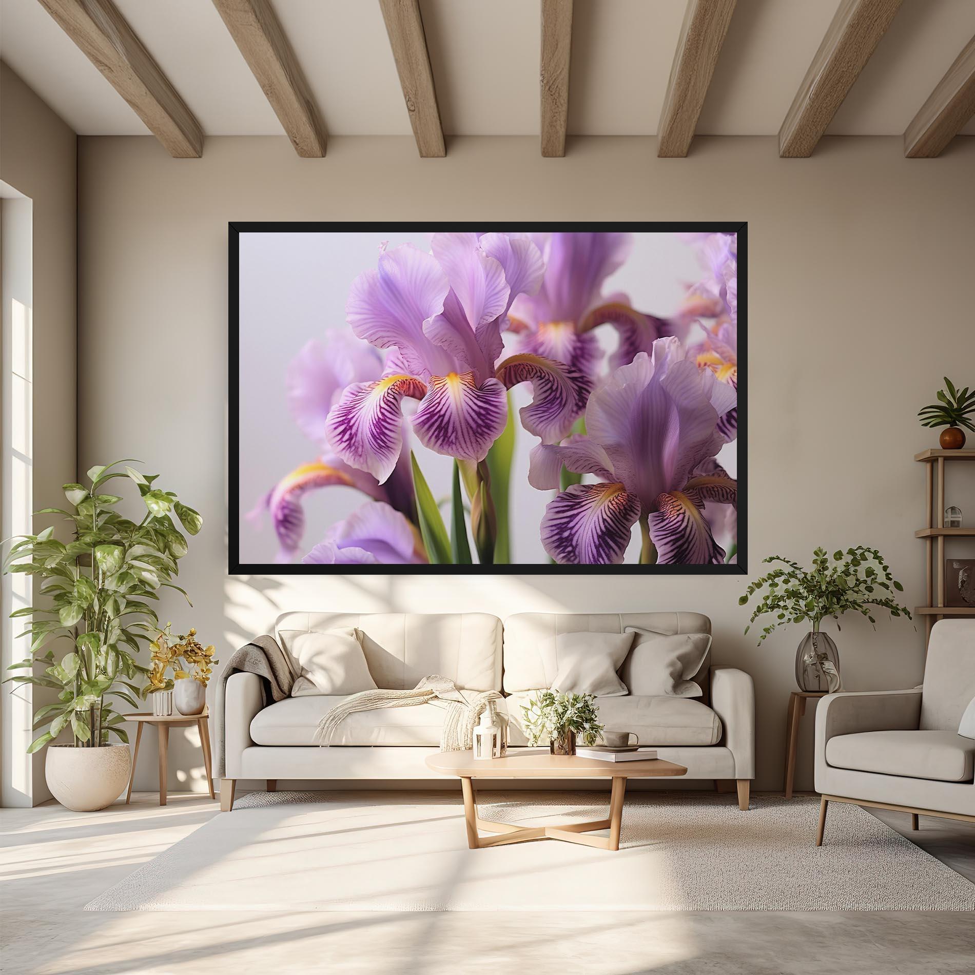 Vászonkép Iris In Vase mockup 6