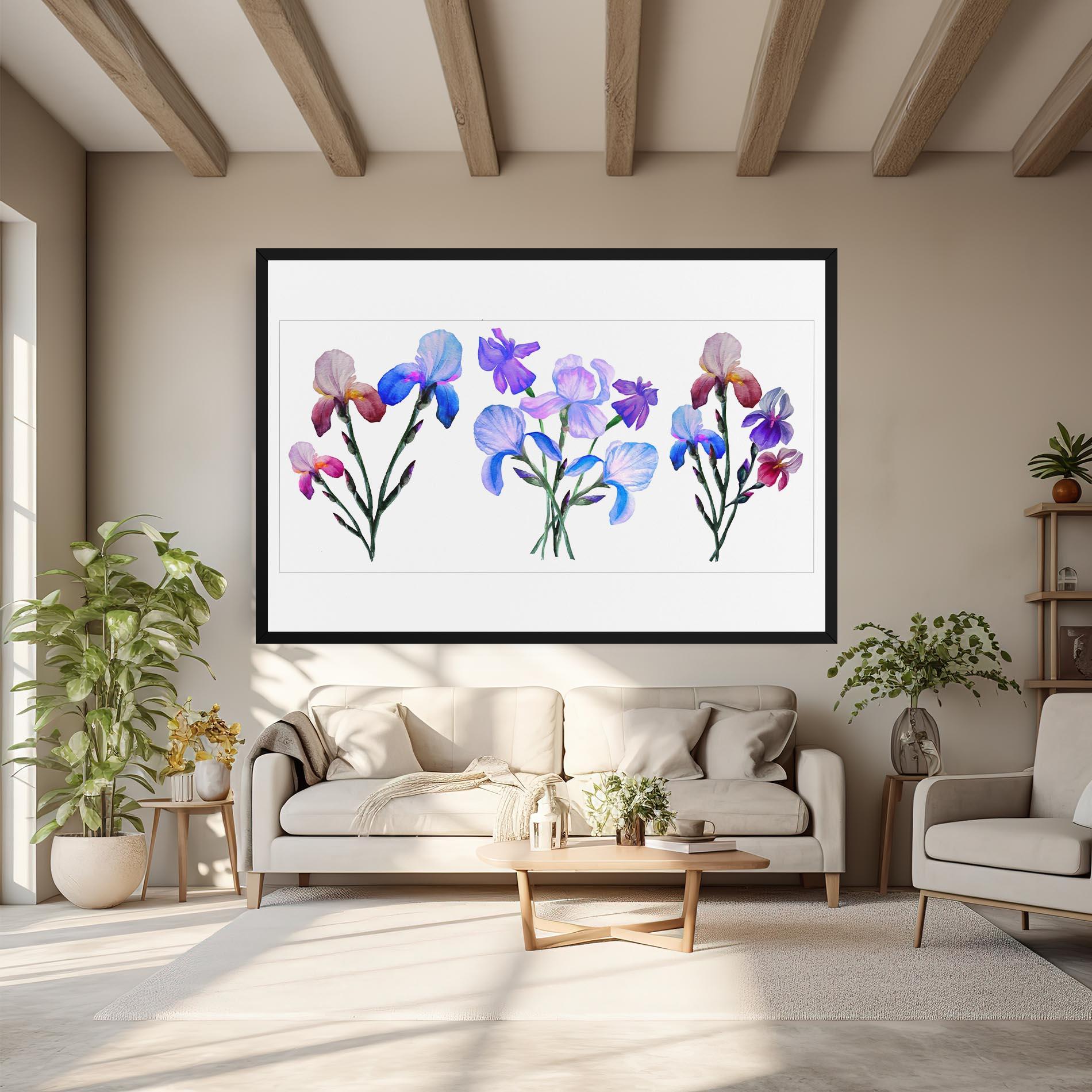 Vászonkép Iris Set mockup 6