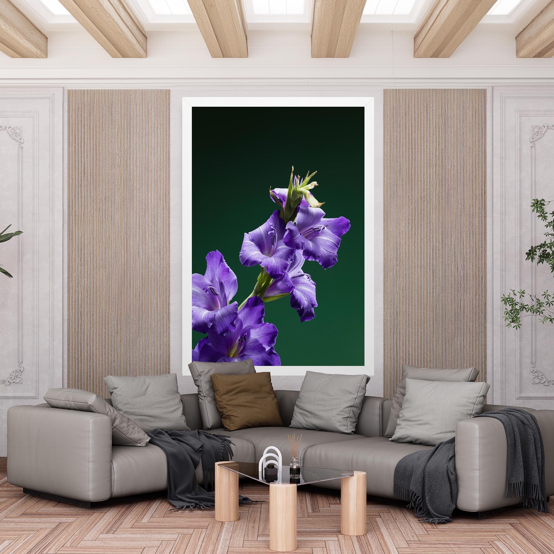 Vászonkép Iris On Green mockup 6