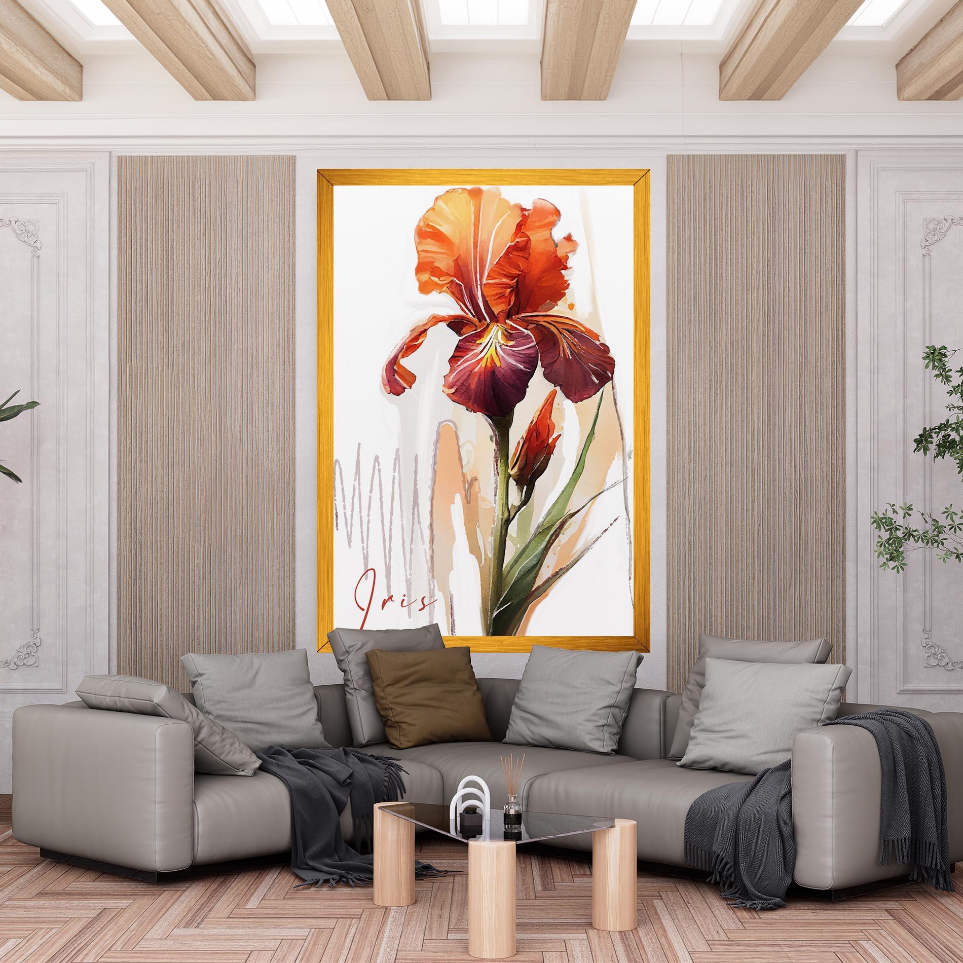 Vászonkép Orange Iris mockup 6