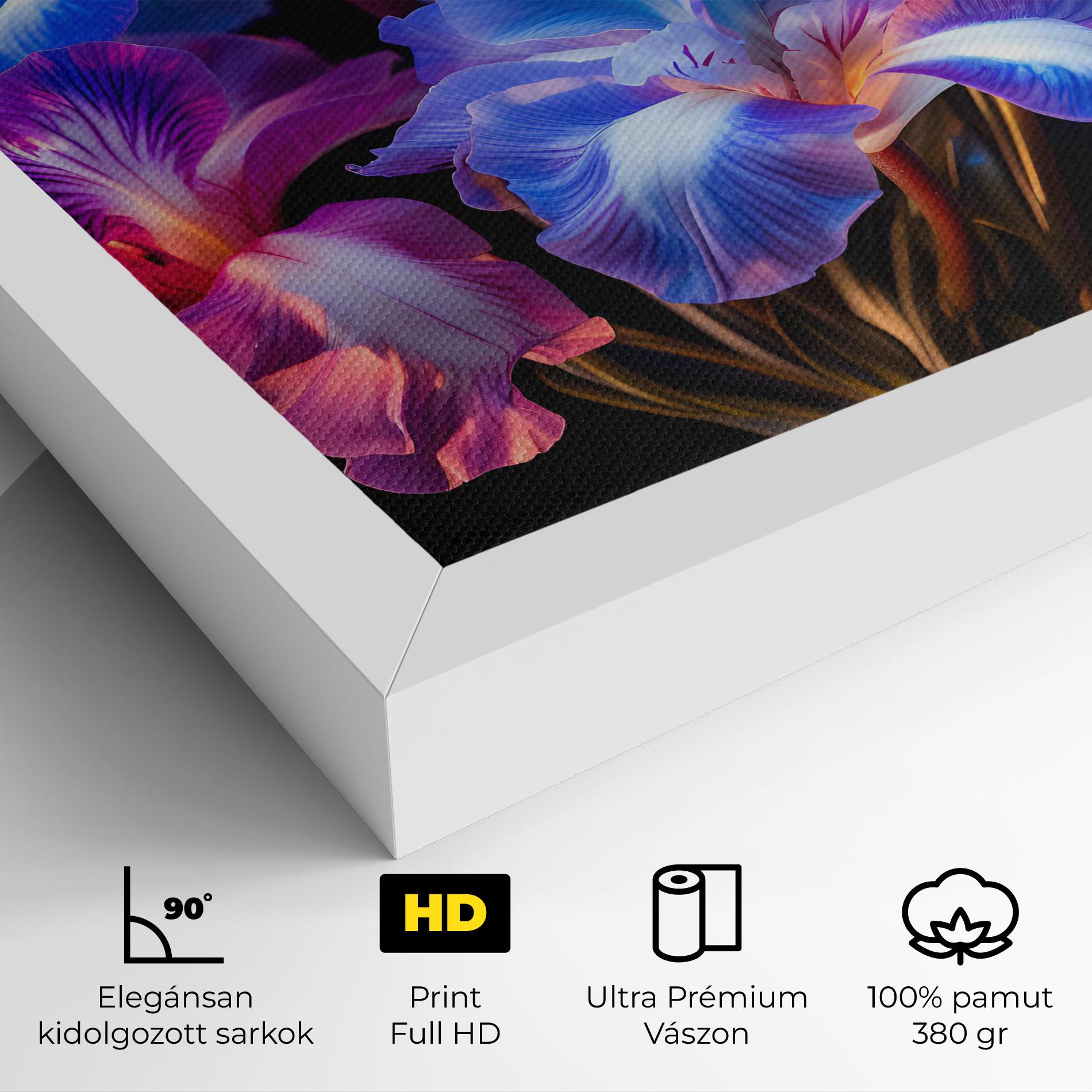 Vászonkép Blue Light Iris mockup 4