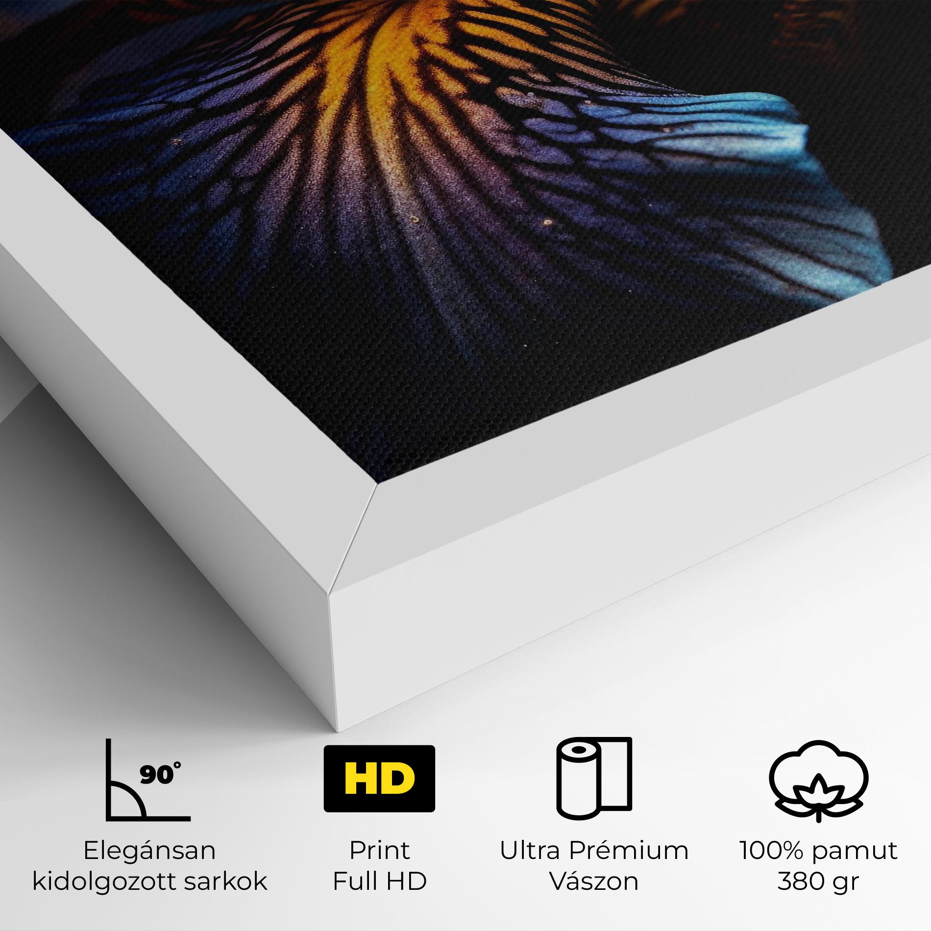 Vászonkép Dark Yellow Iris mockup 4
