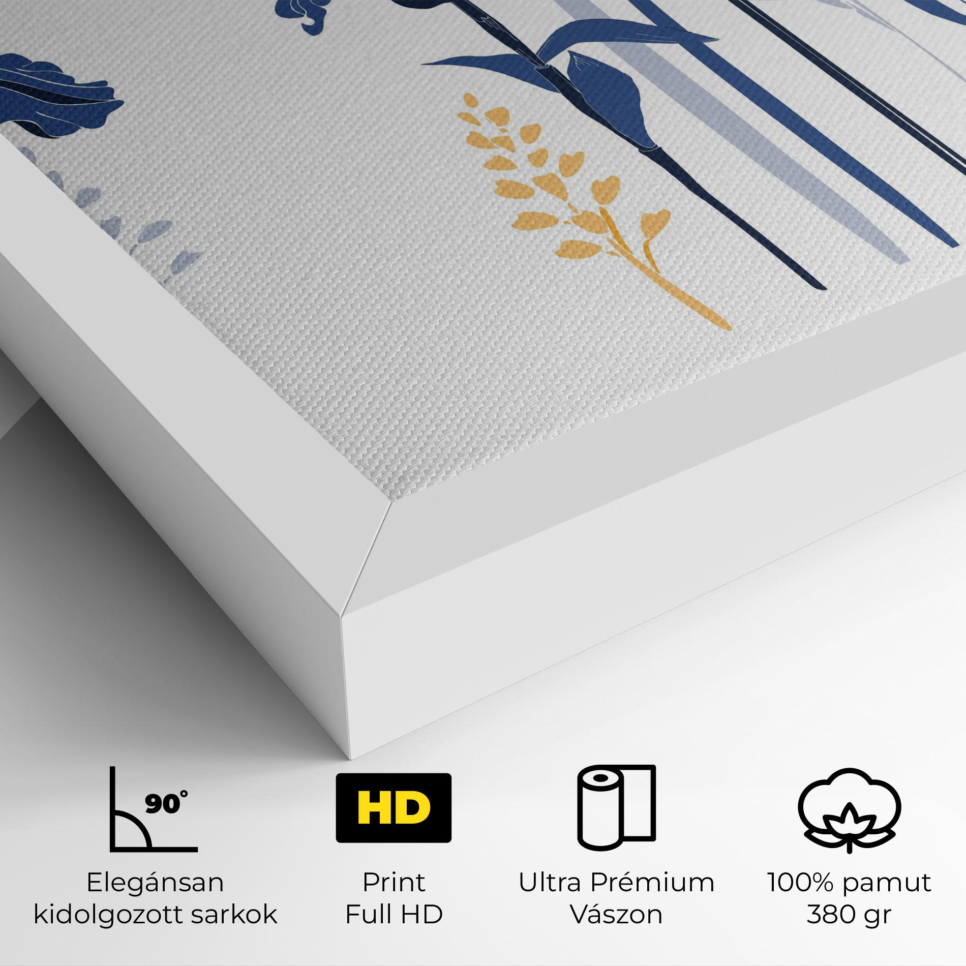 Vászonkép Iris Blue Art mockup 4