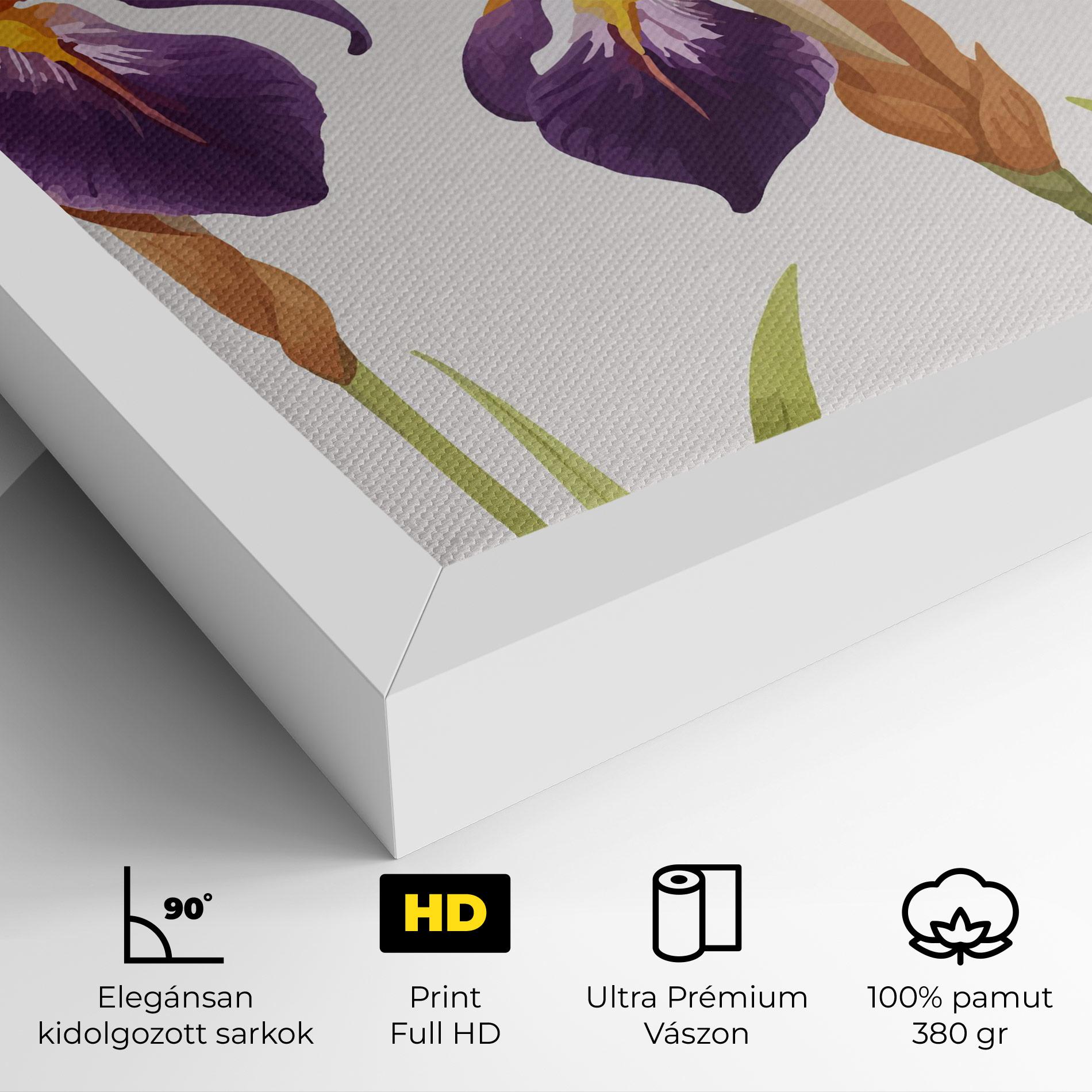 Vászonkép Iris Leaf mockup 4