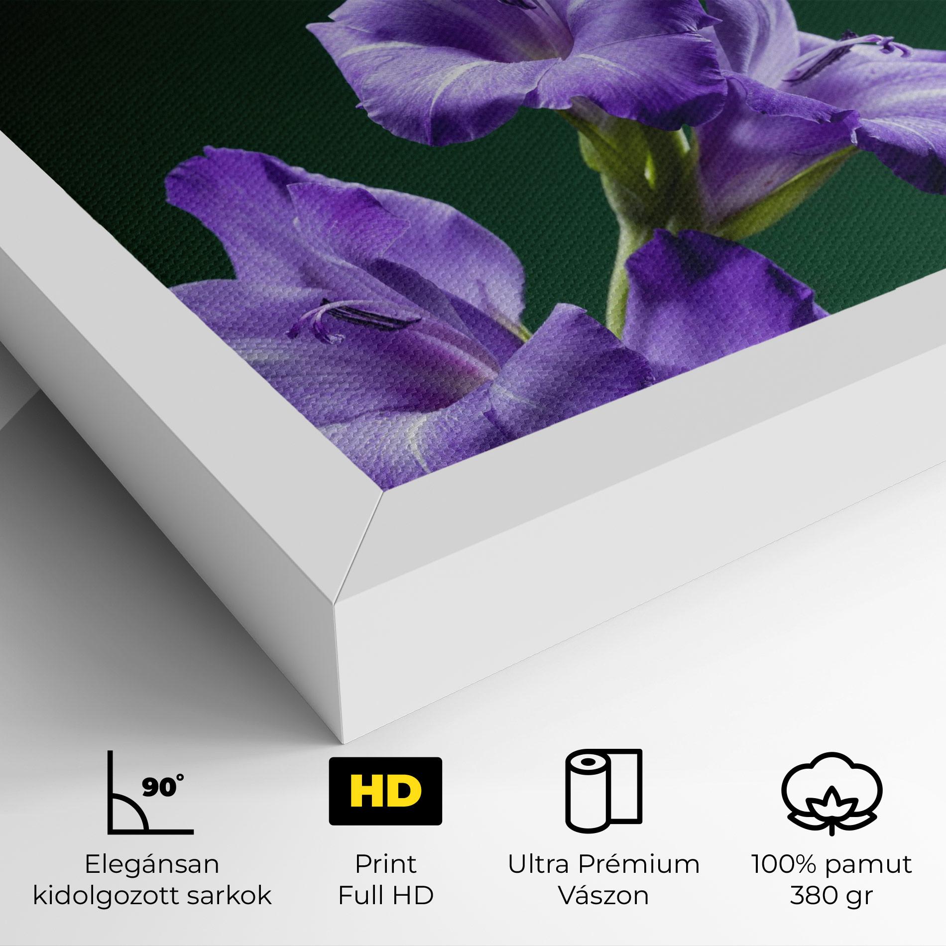 Vászonkép Iris On Green mockup 4