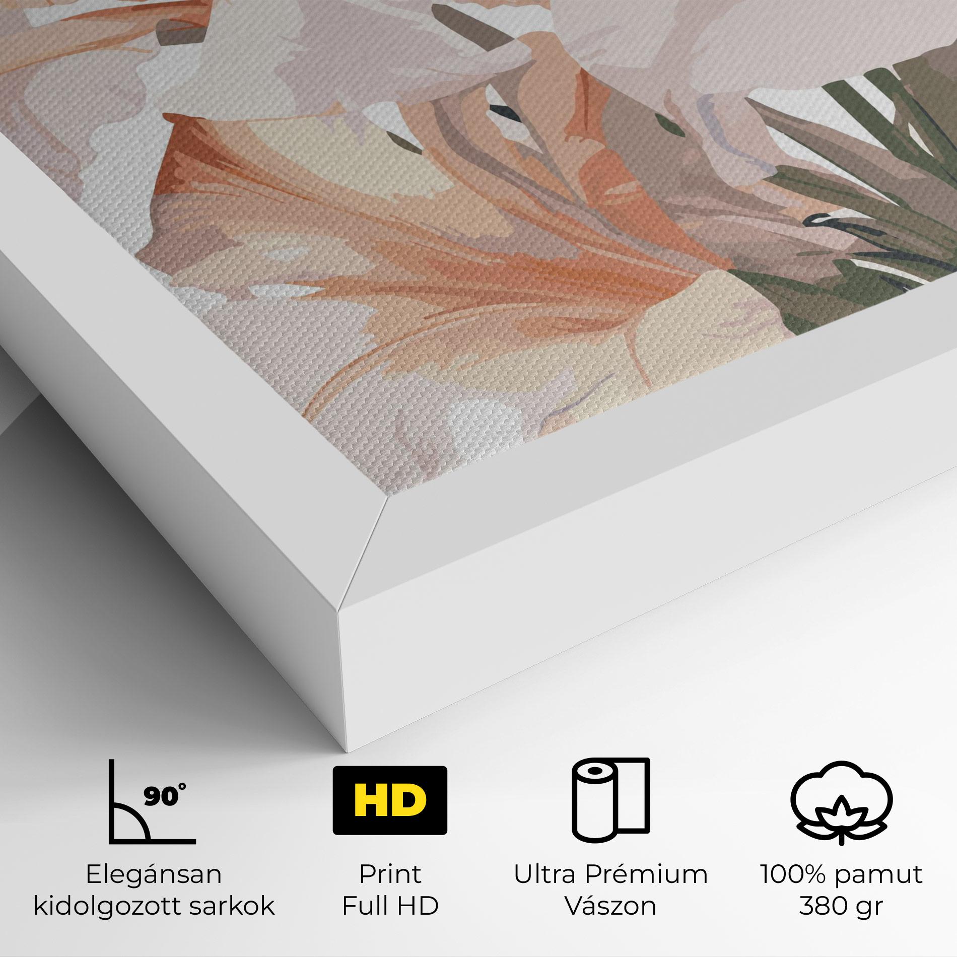 Vászonkép Light Orange Iris mockup 4