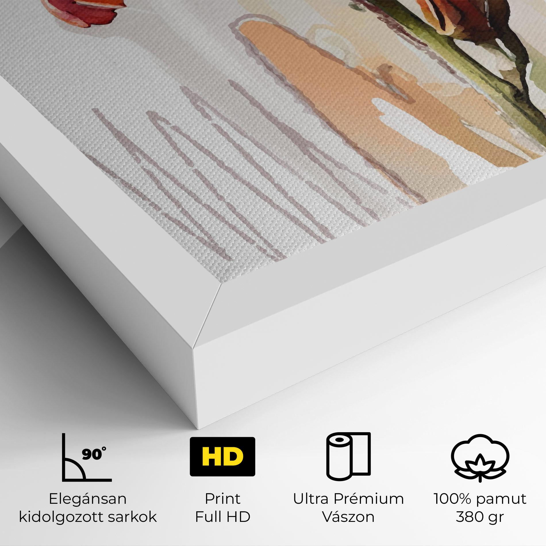 Vászonkép Orange Iris mockup 4