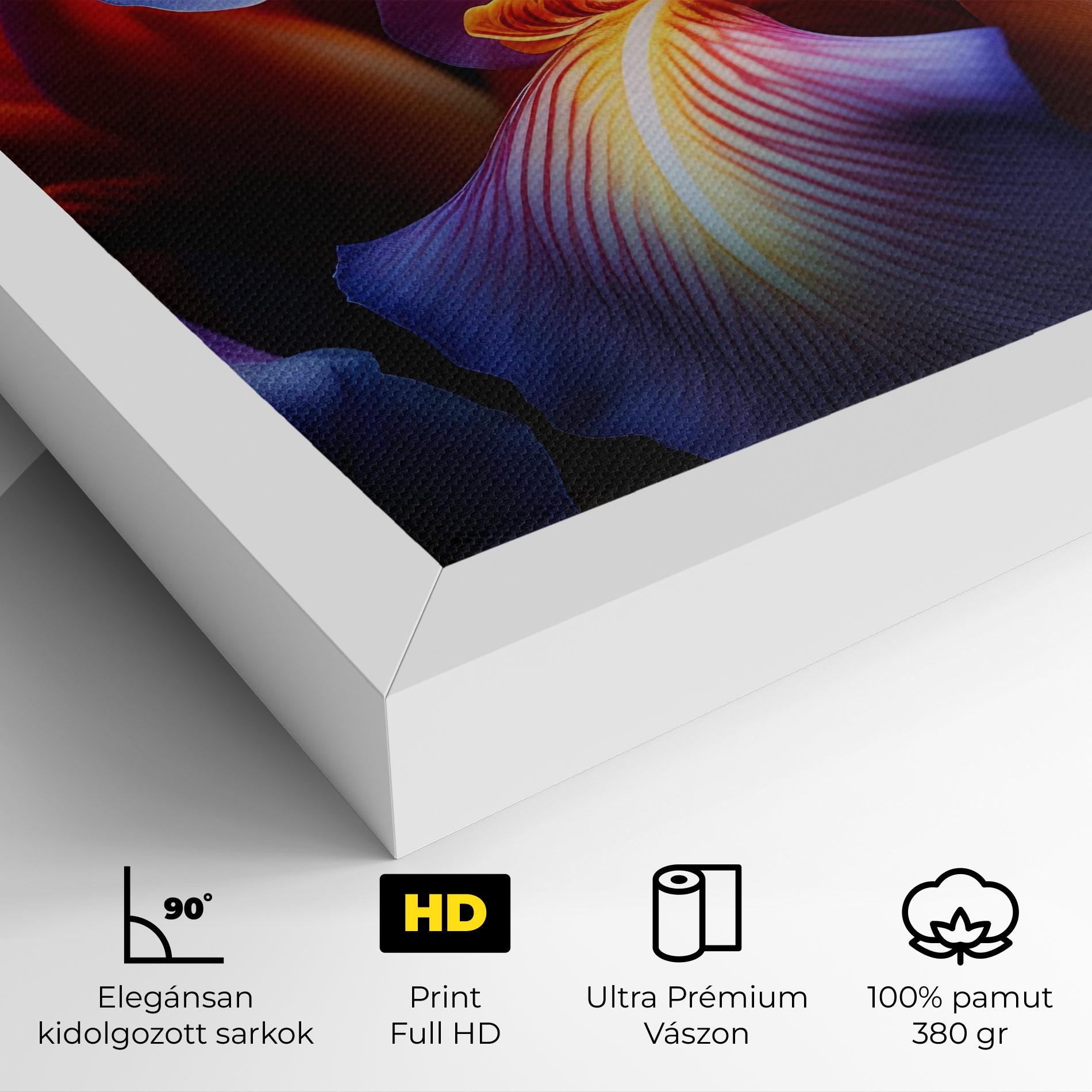 Vászonkép Orange Purple Iris mockup 4