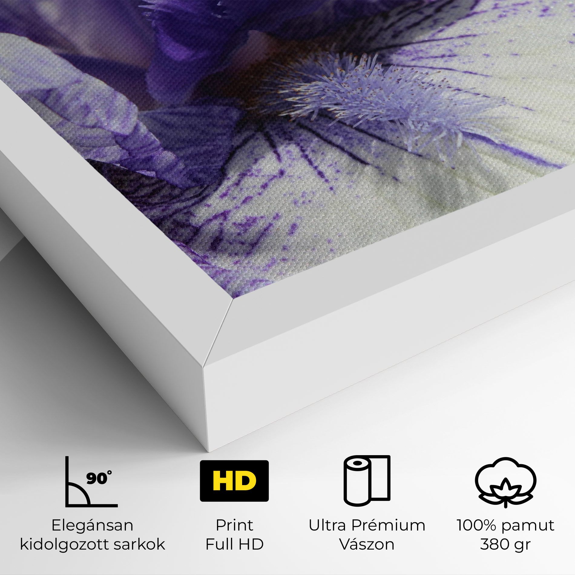 White Purple Iris mockup 4