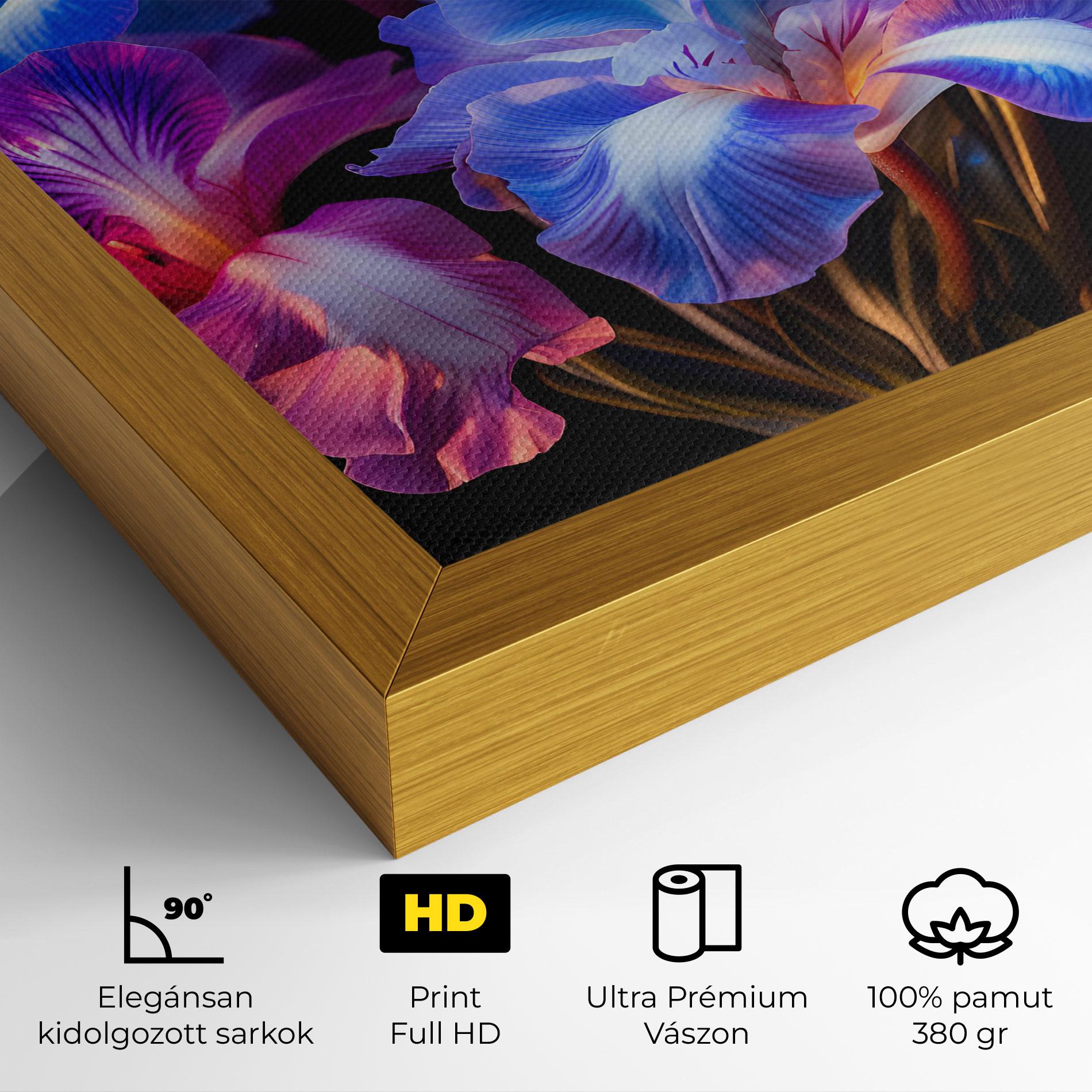 Vászonkép Blue Light Iris mockup 4