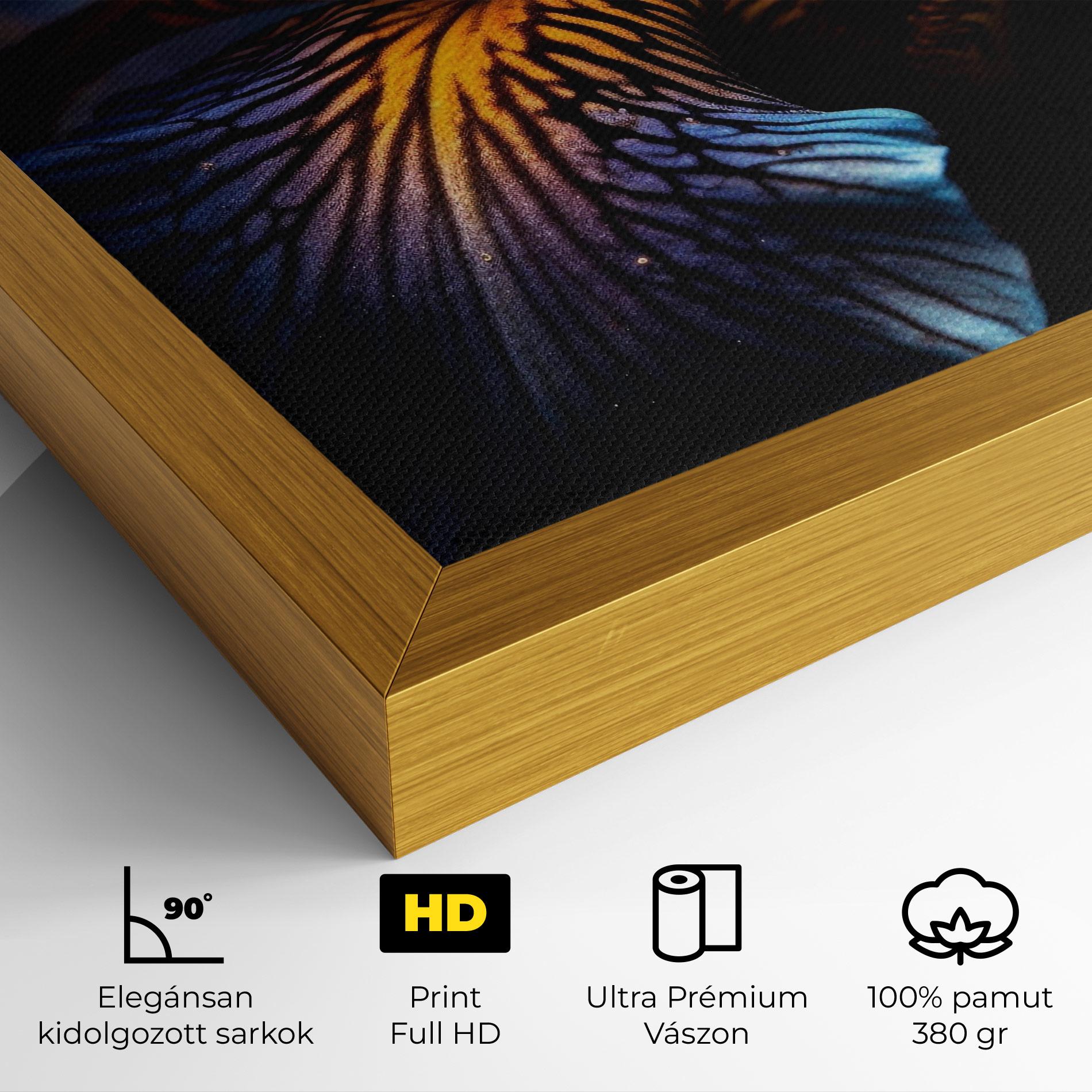 Vászonkép Dark Yellow Iris mockup 4