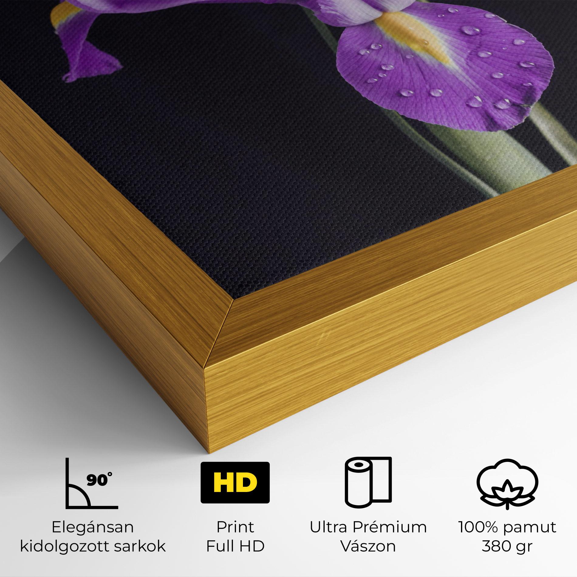 Vászonkép Fresh Purple Iris mockup 4