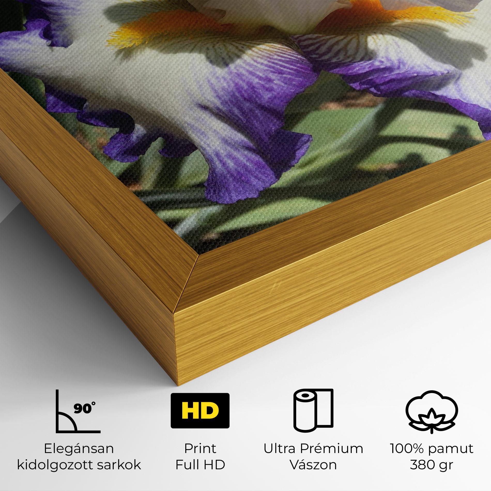 Vászonkép Garden White Purple Irirs mockup 4