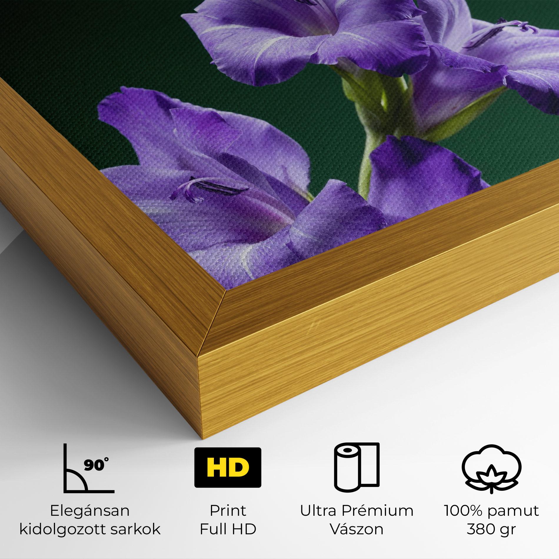 Vászonkép Iris On Green mockup 4