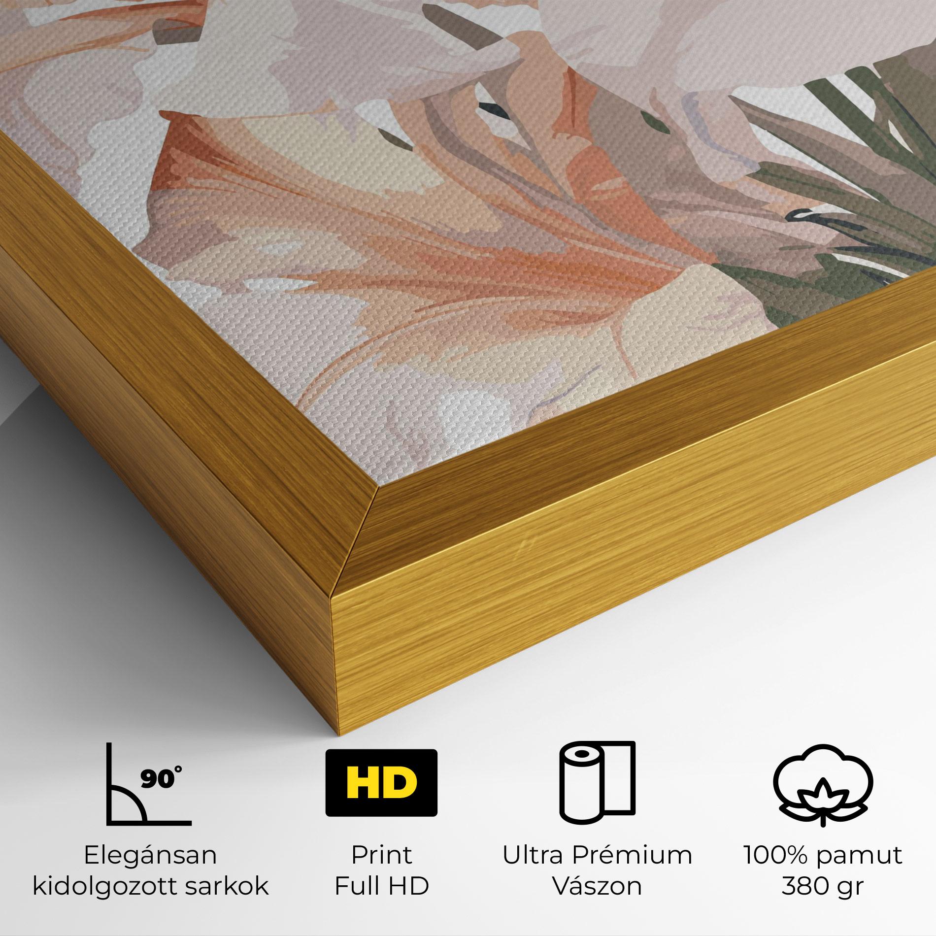 Vászonkép Light Orange Iris mockup 4