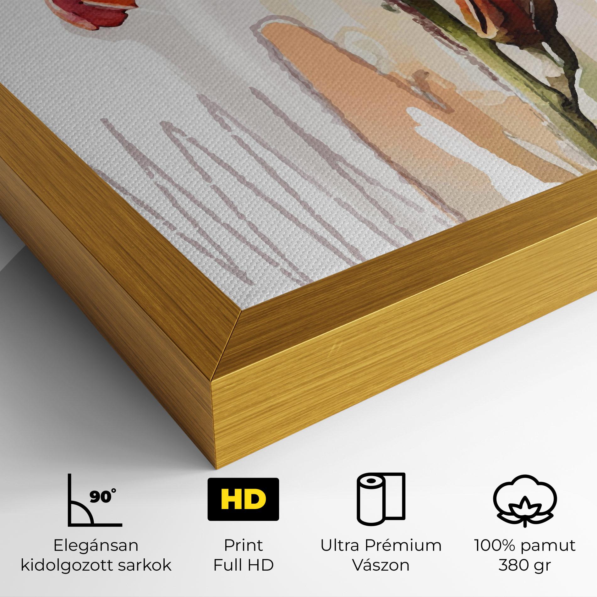 Vászonkép Orange Iris mockup 4