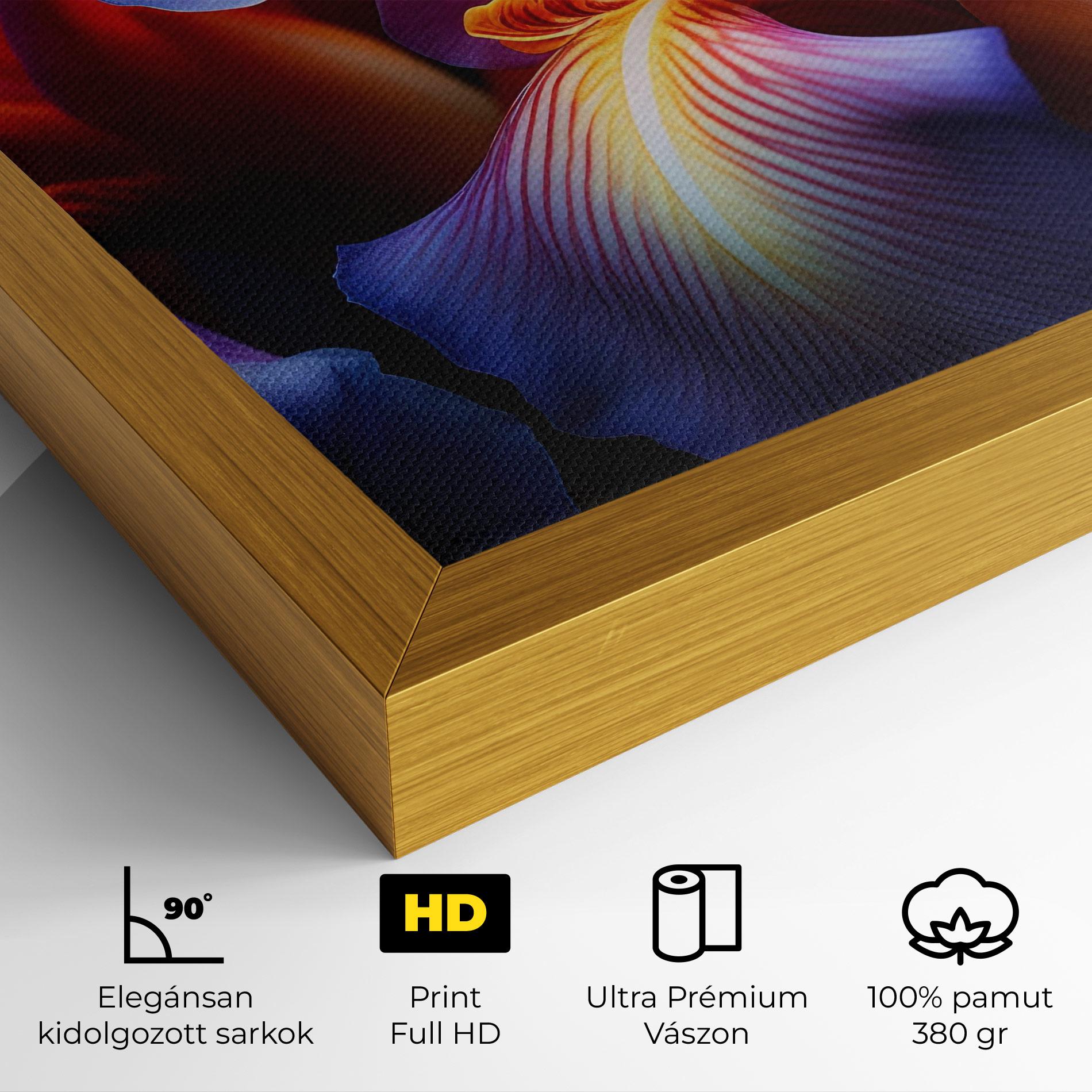 Vászonkép Orange Purple Iris mockup 4