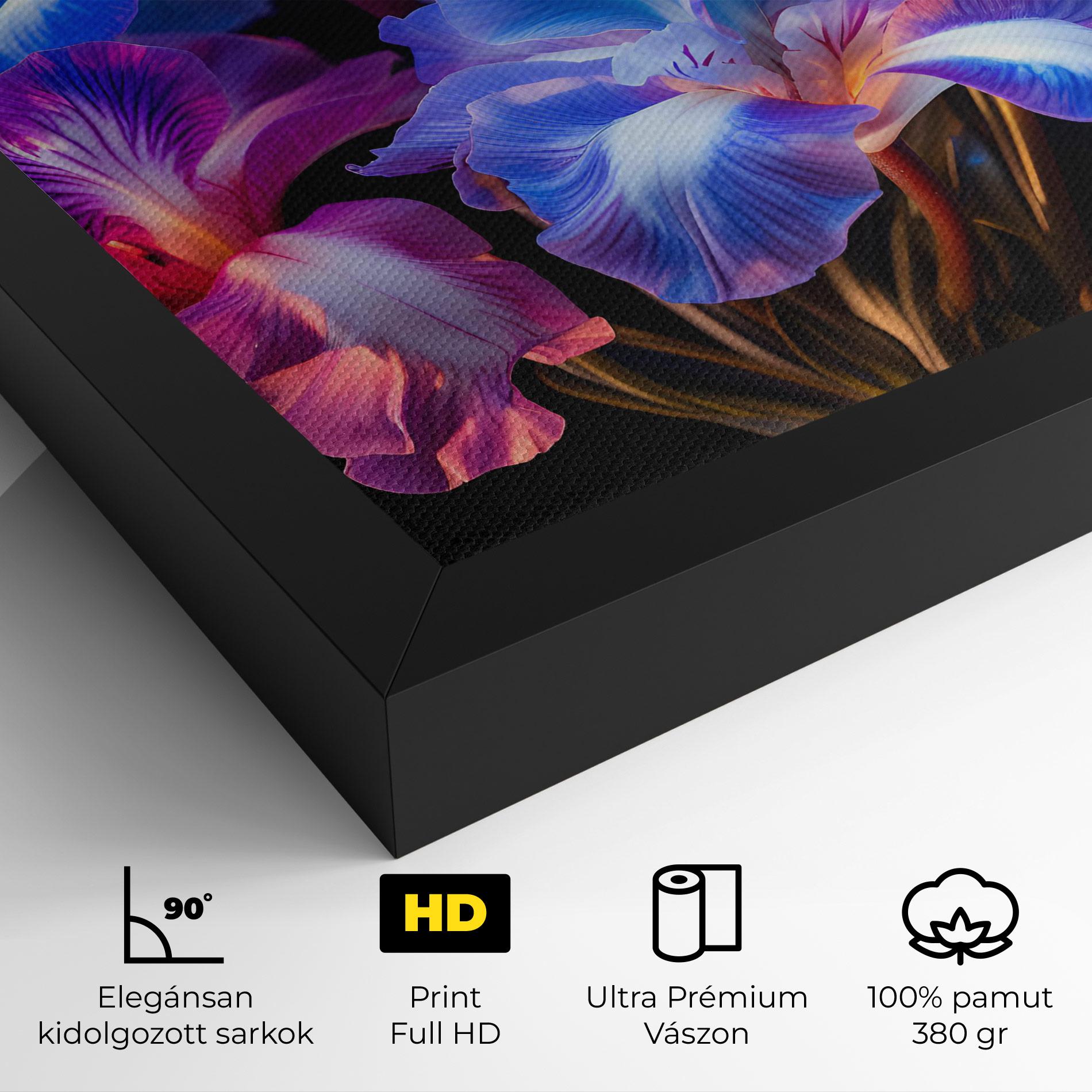 Vászonkép Blue Light Iris mockup 4