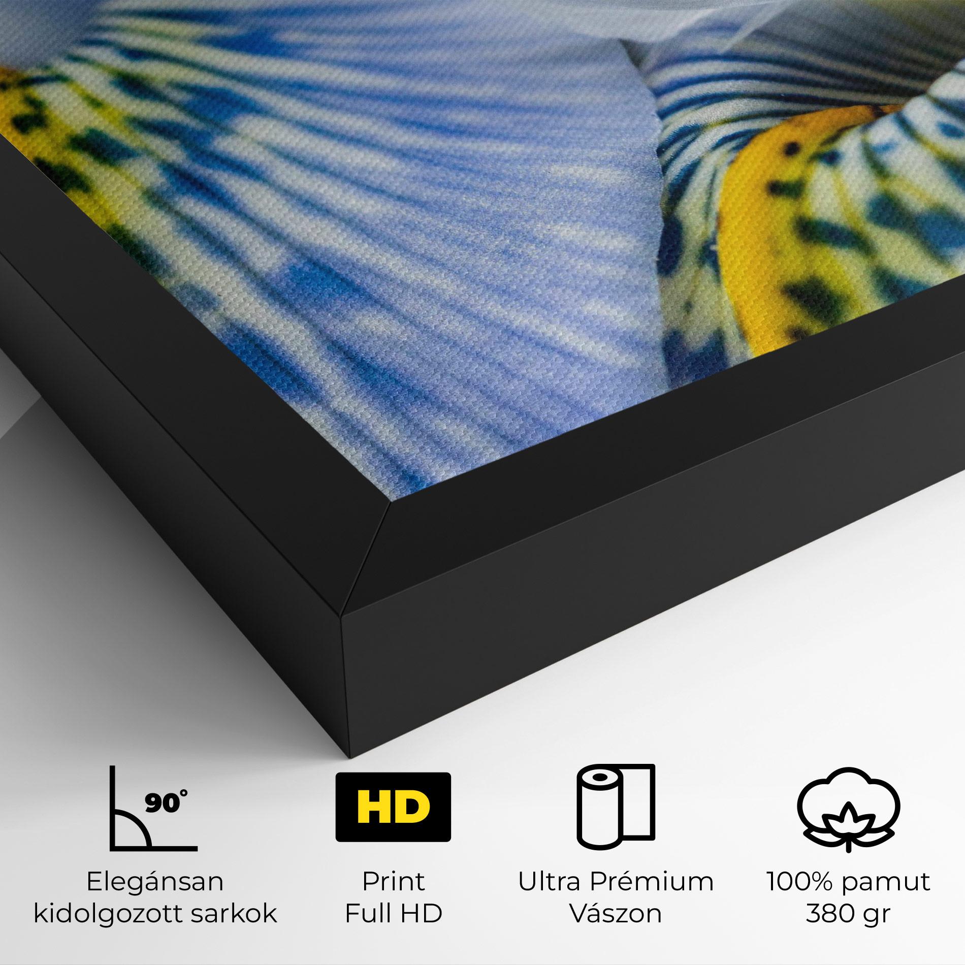 Vászonkép Blue Yellow Iris mockup 4
