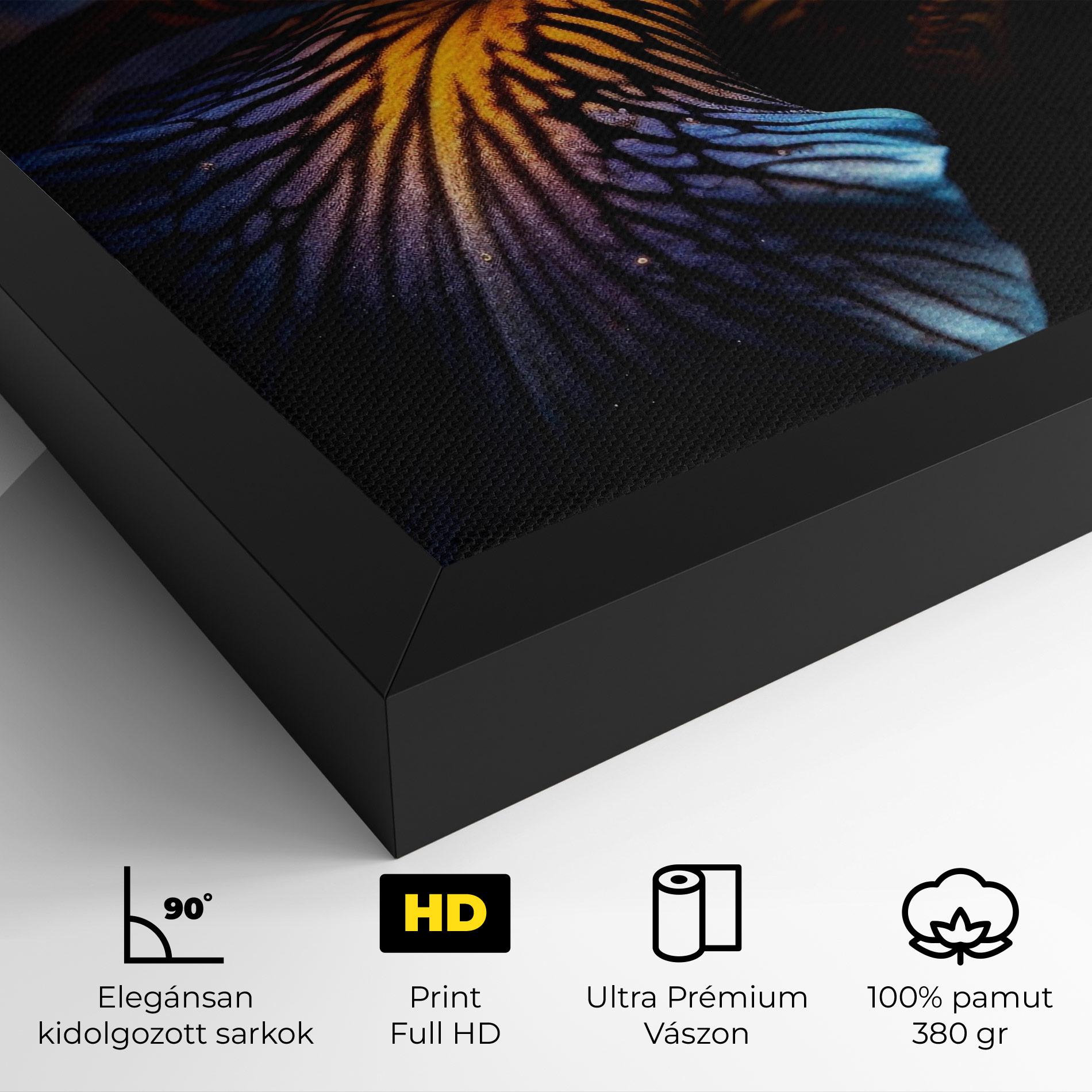 Vászonkép Dark Yellow Iris mockup 4
