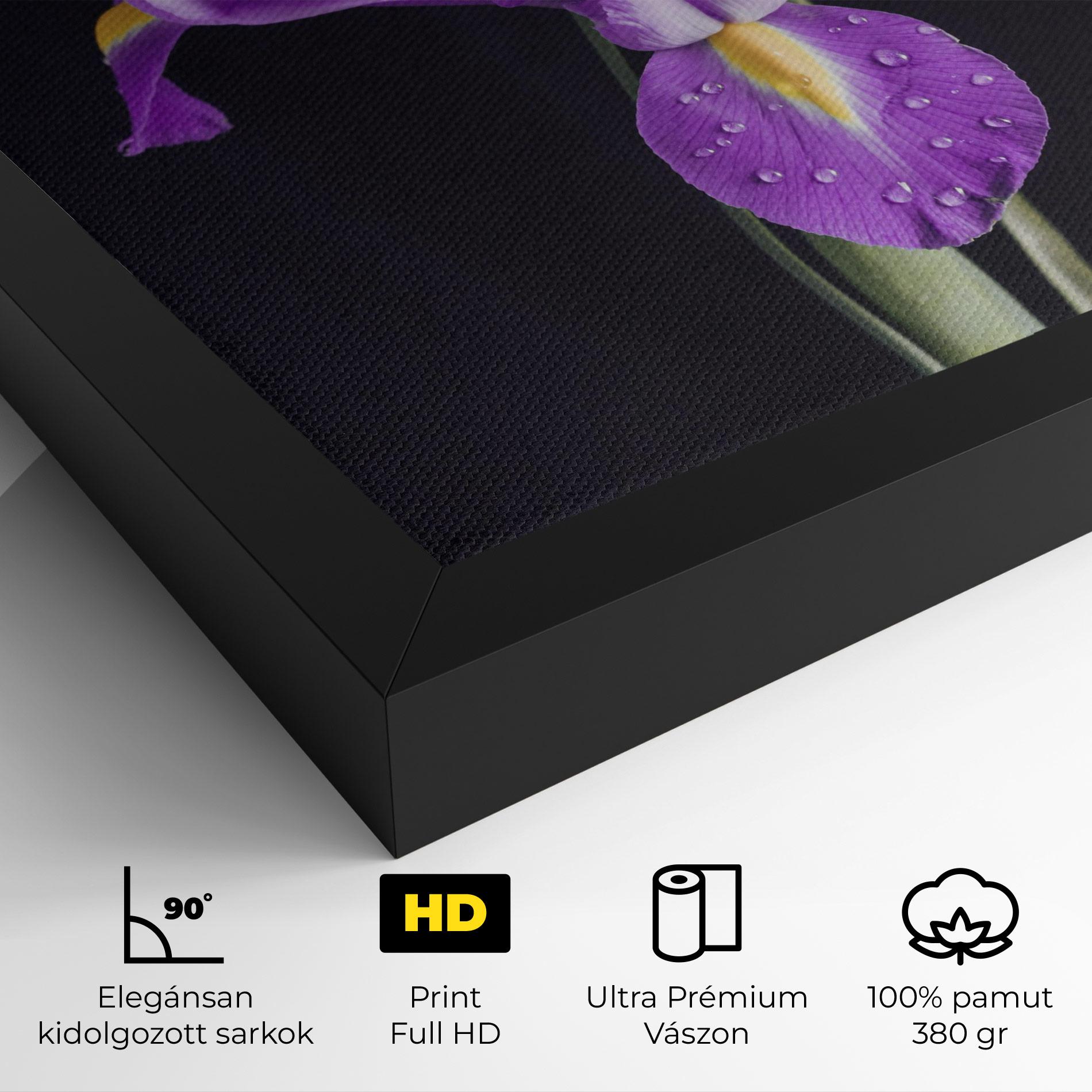 Vászonkép Fresh Purple Iris mockup 4