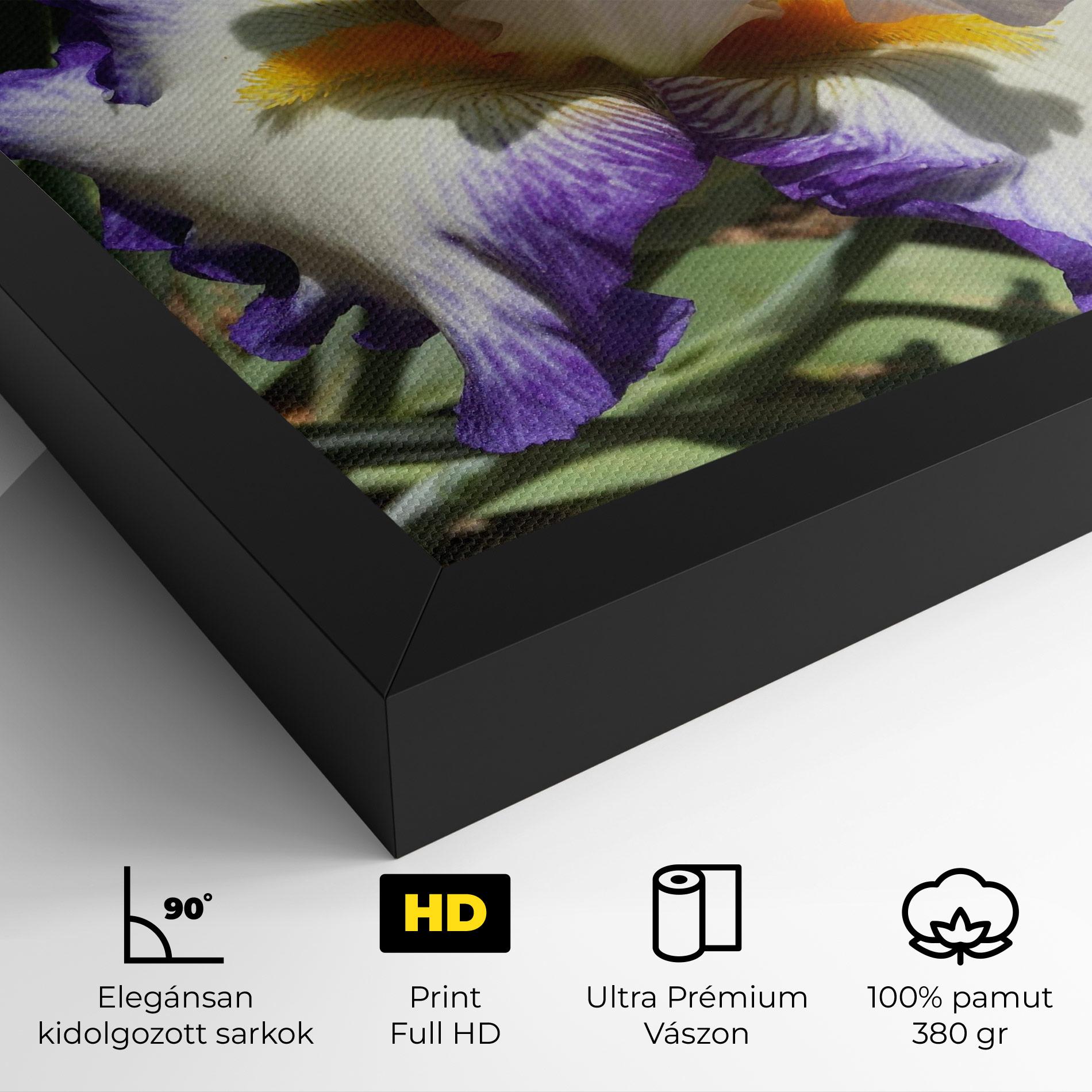 Vászonkép Garden White Purple Irirs mockup 4