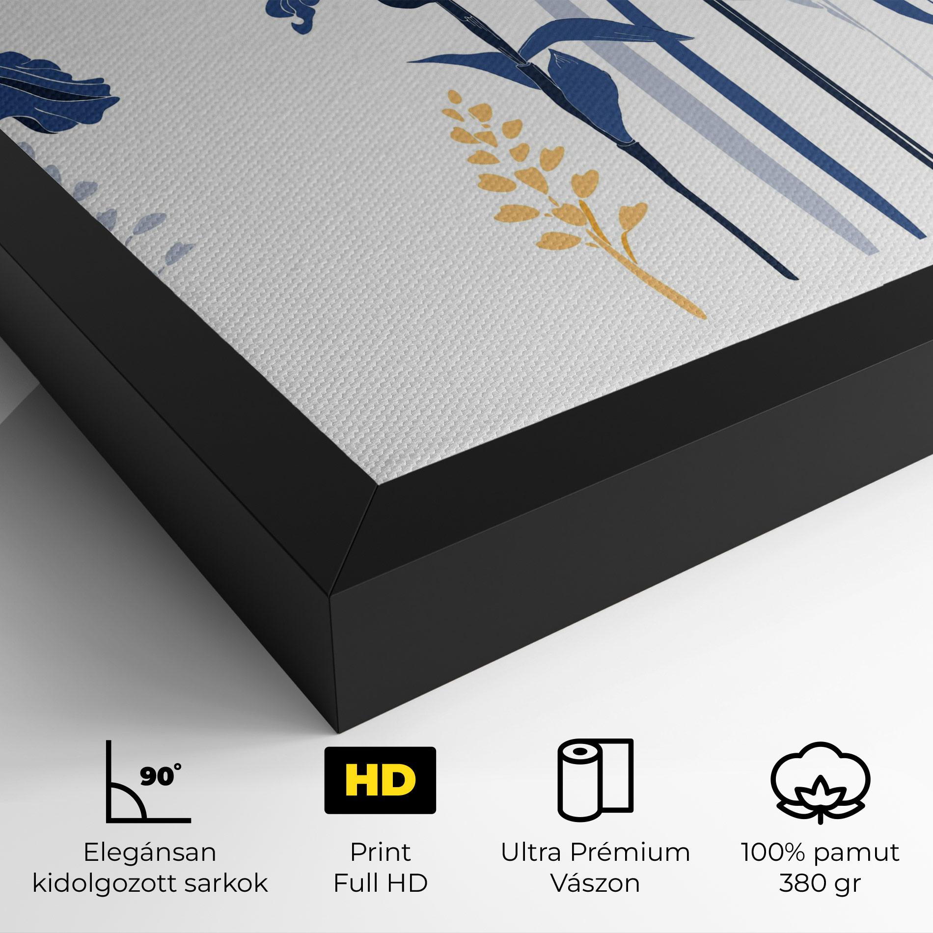 Vászonkép Iris Blue Art mockup 4