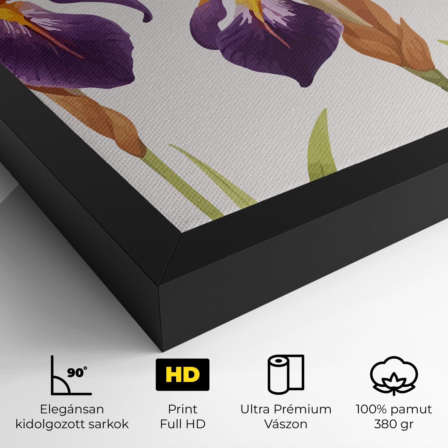 Vászonkép Iris Leaf mockup 4
