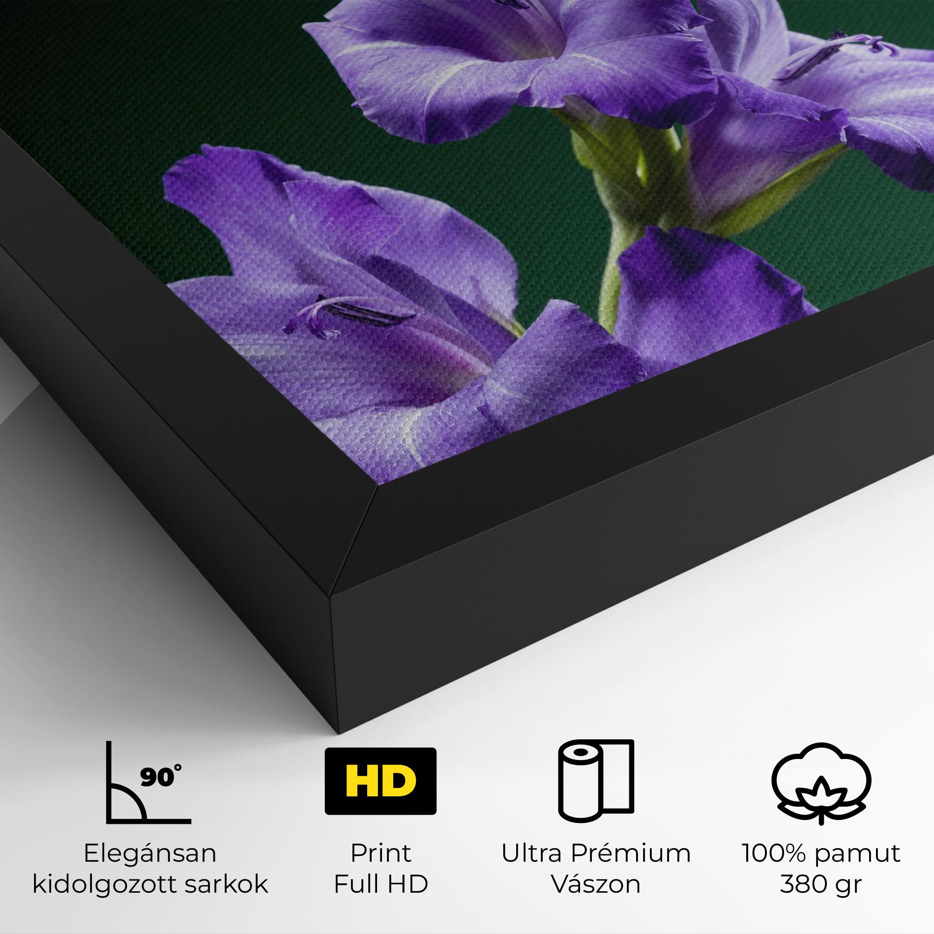 Vászonkép Iris On Green mockup 4