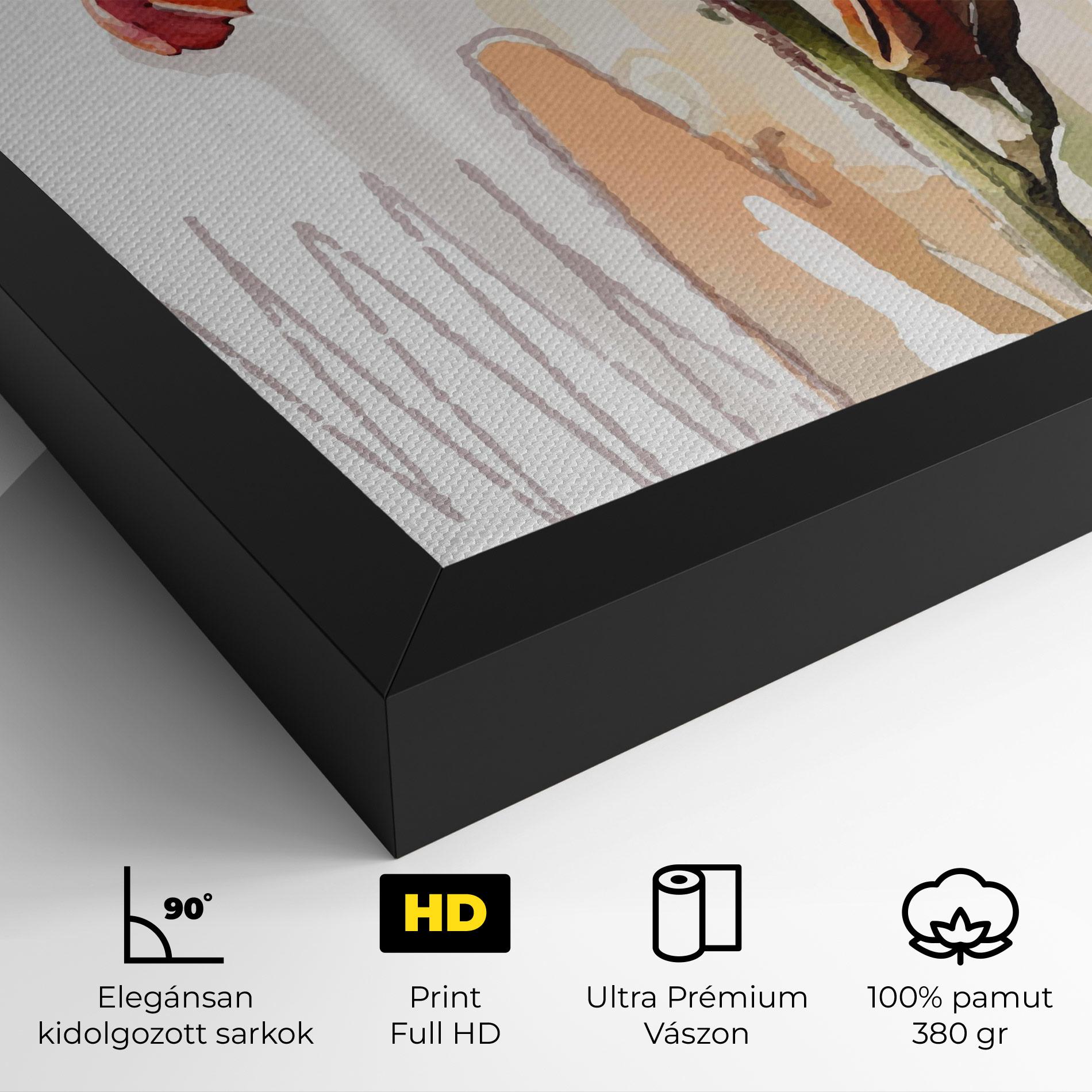 Vászonkép Orange Iris mockup 4