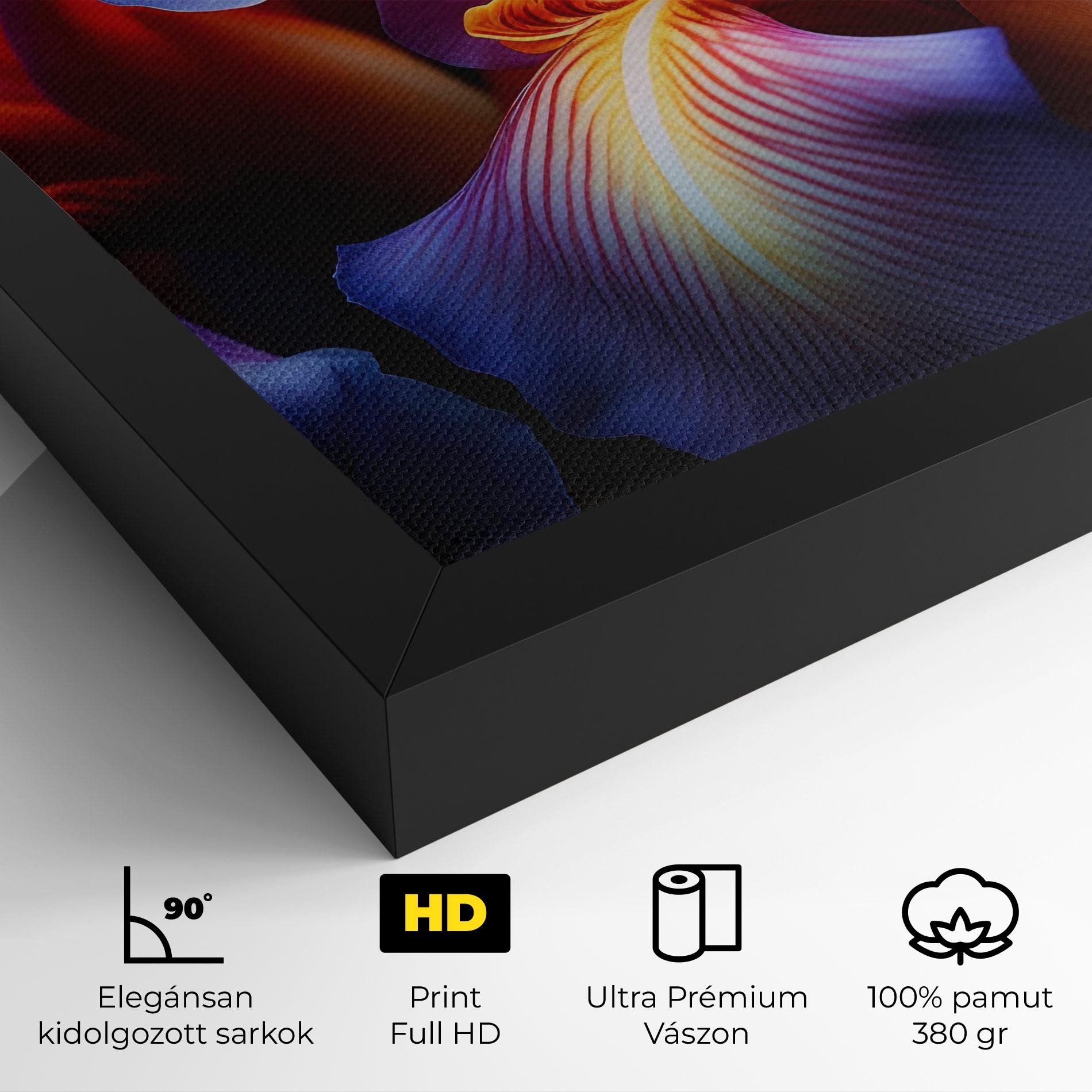 Vászonkép Orange Purple Iris mockup 4