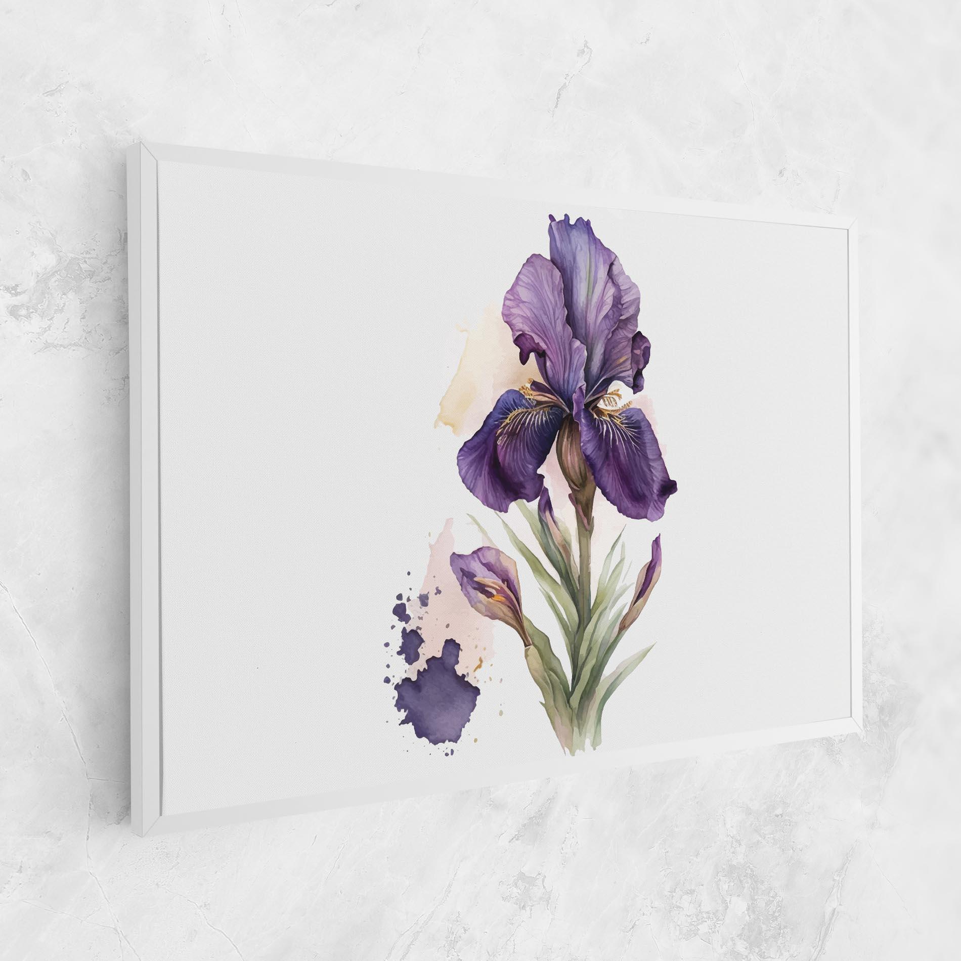 Vászonkép Beautiful Purple Iris mockup 1