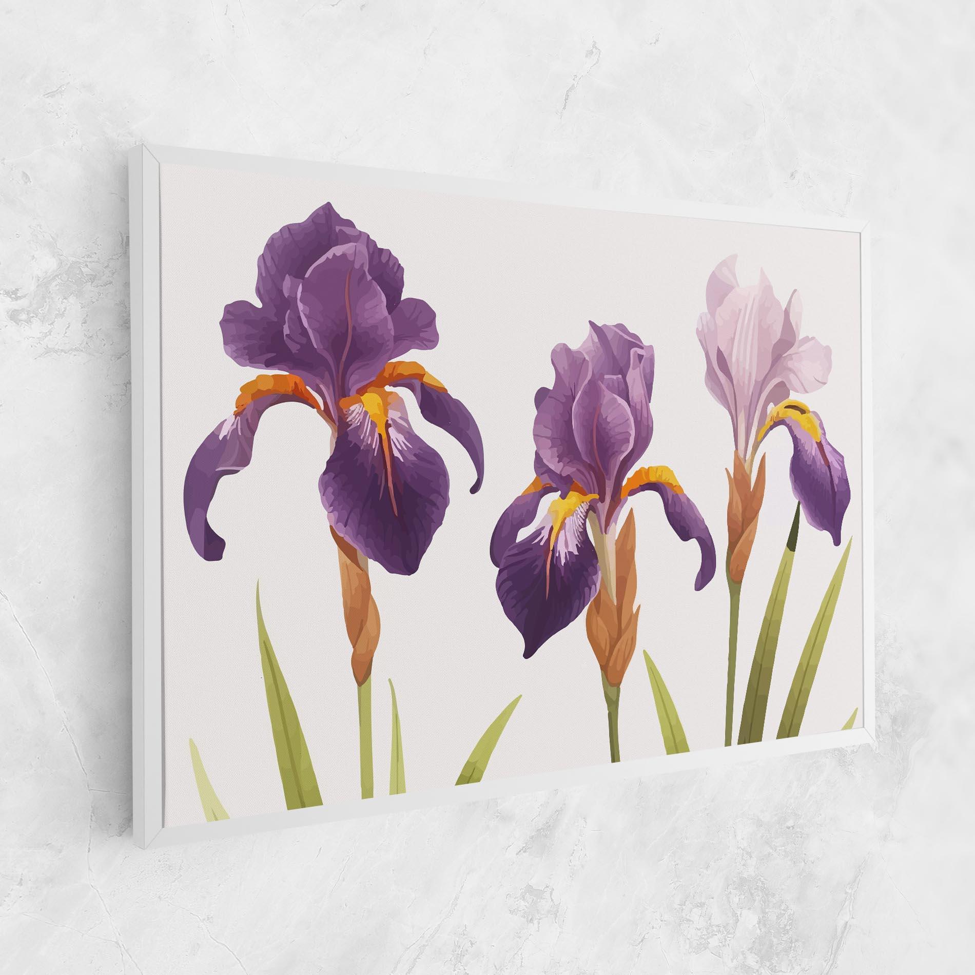 Vászonkép Iris Leaf mockup 1