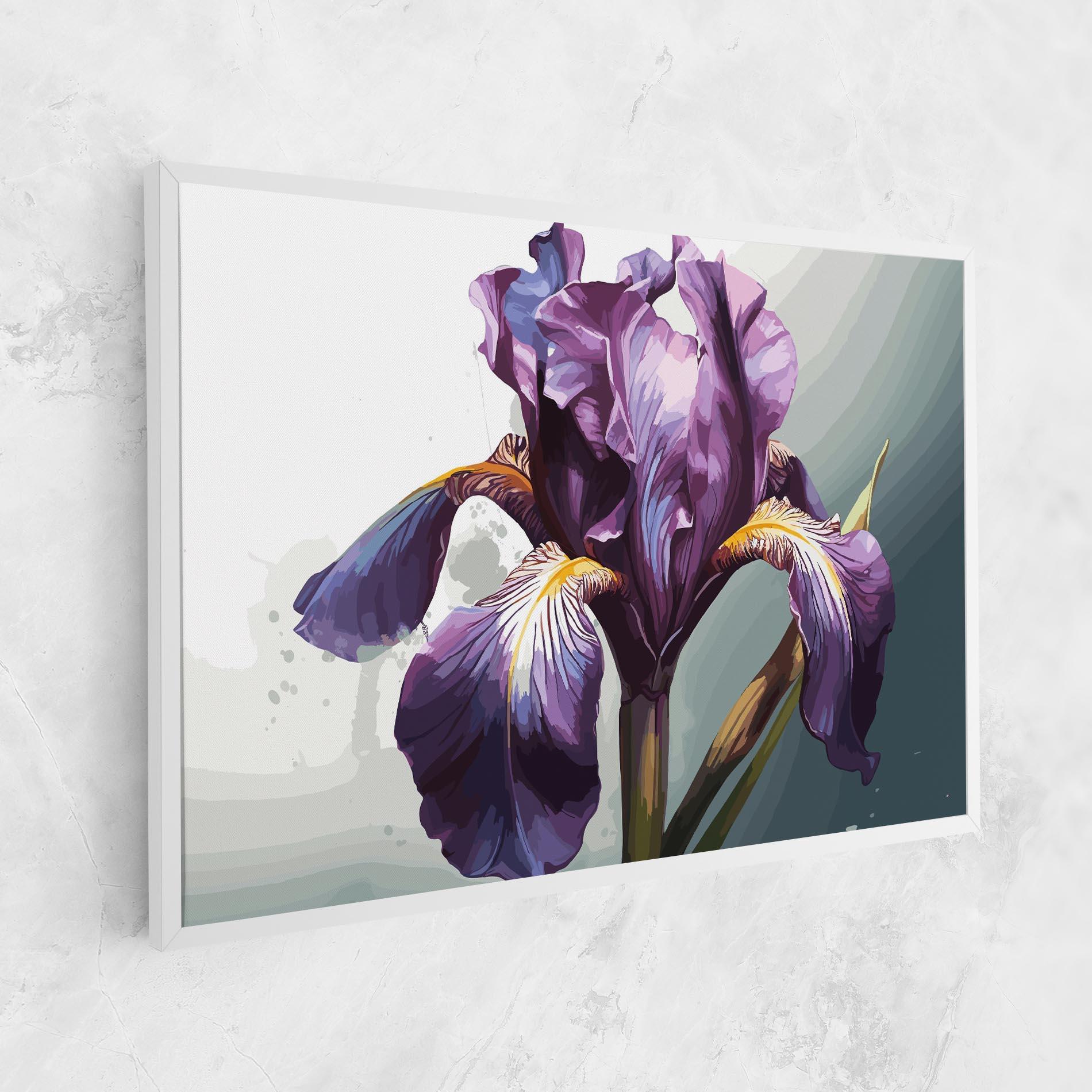 Vászonkép Purple Blue Iris mockup 1