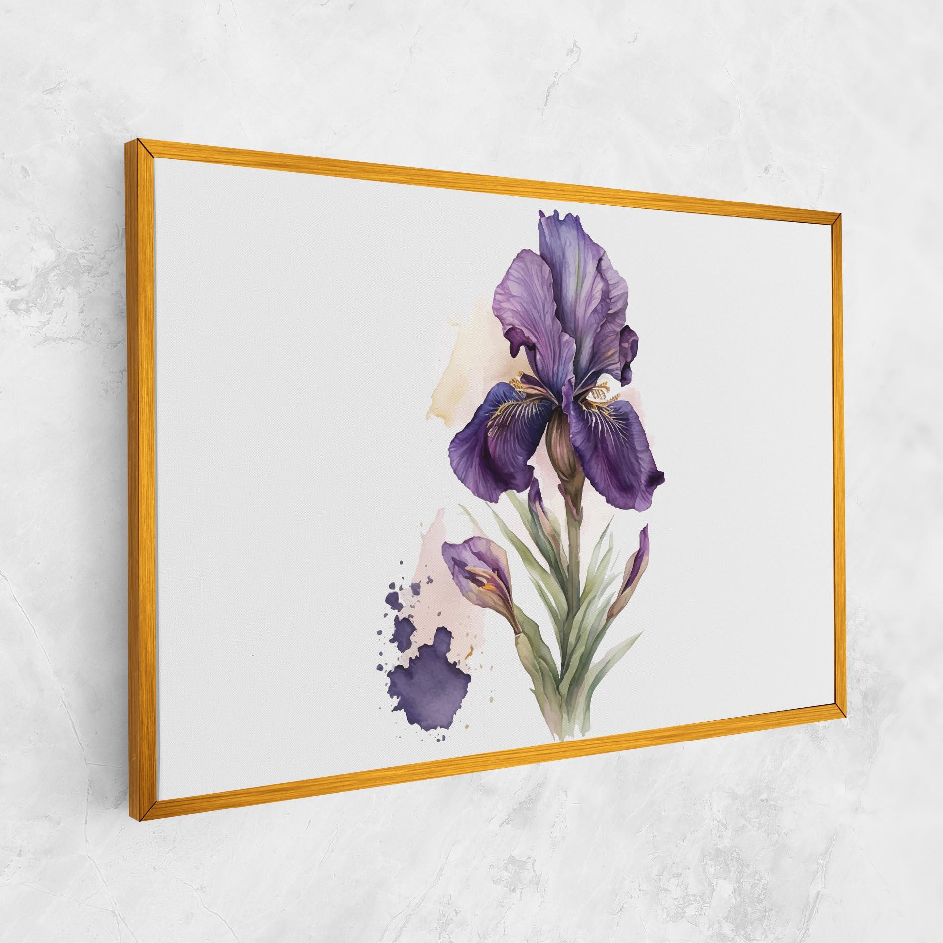 Vászonkép Beautiful Purple Iris mockup 1