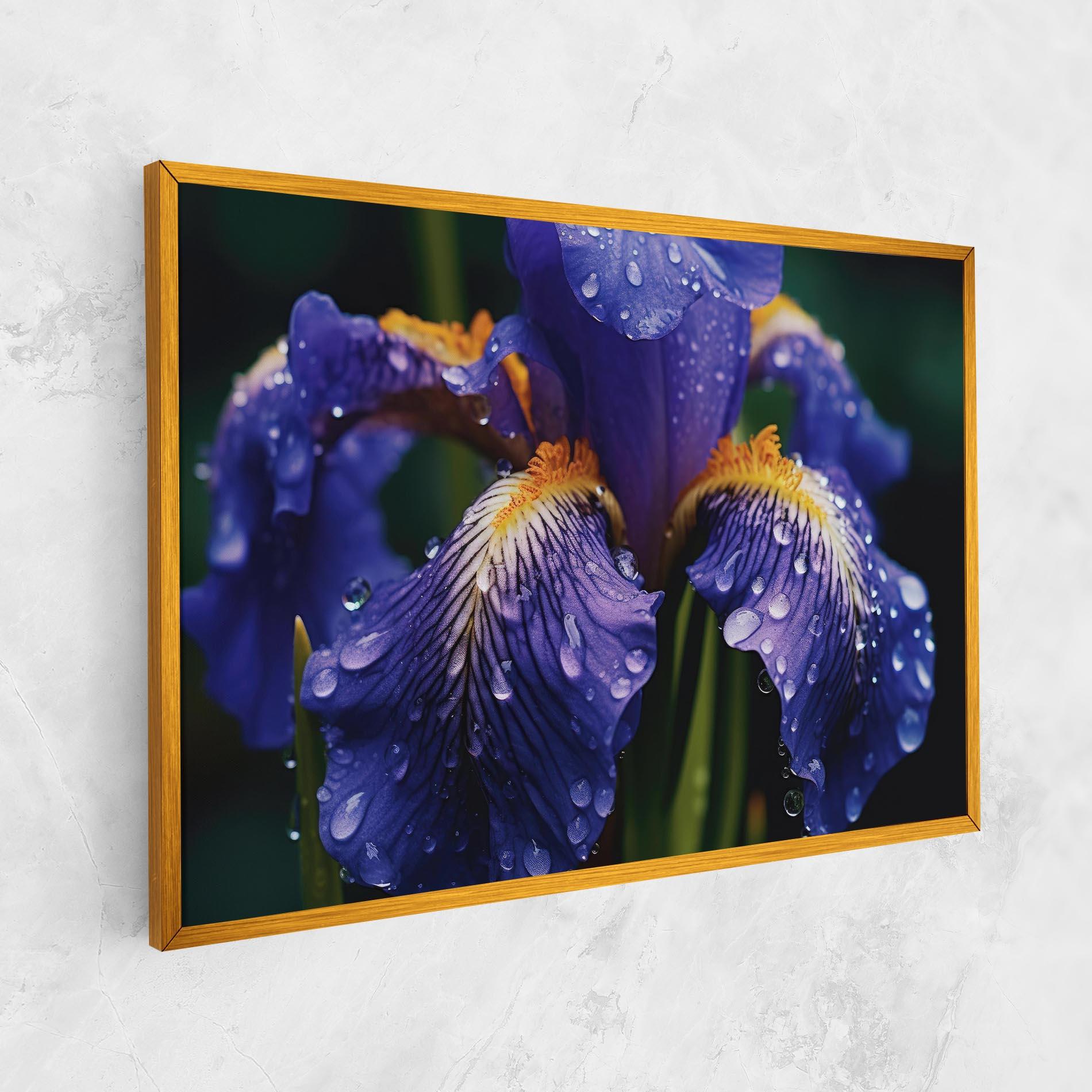 Vászonkép Iris After Rain mockup 1