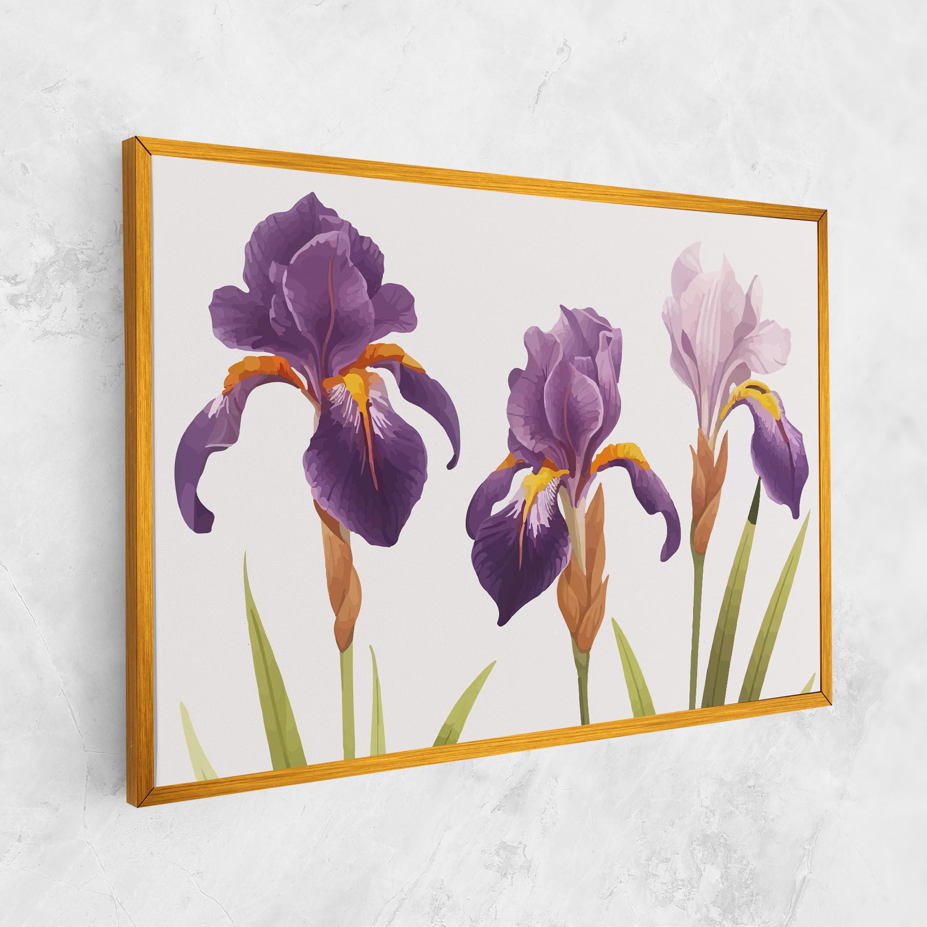 Vászonkép Iris Leaf mockup 1