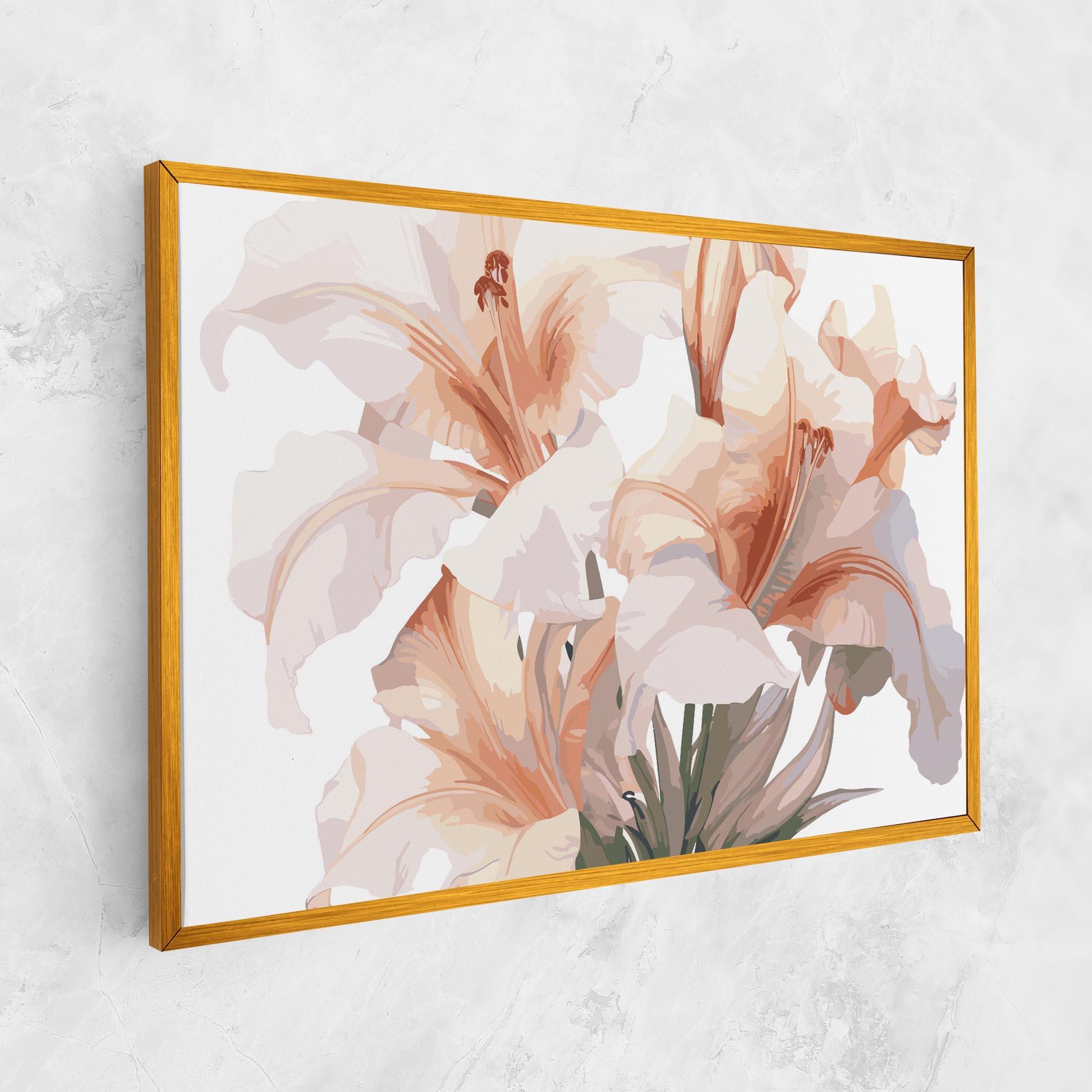 Vászonkép Light Orange Iris mockup 1